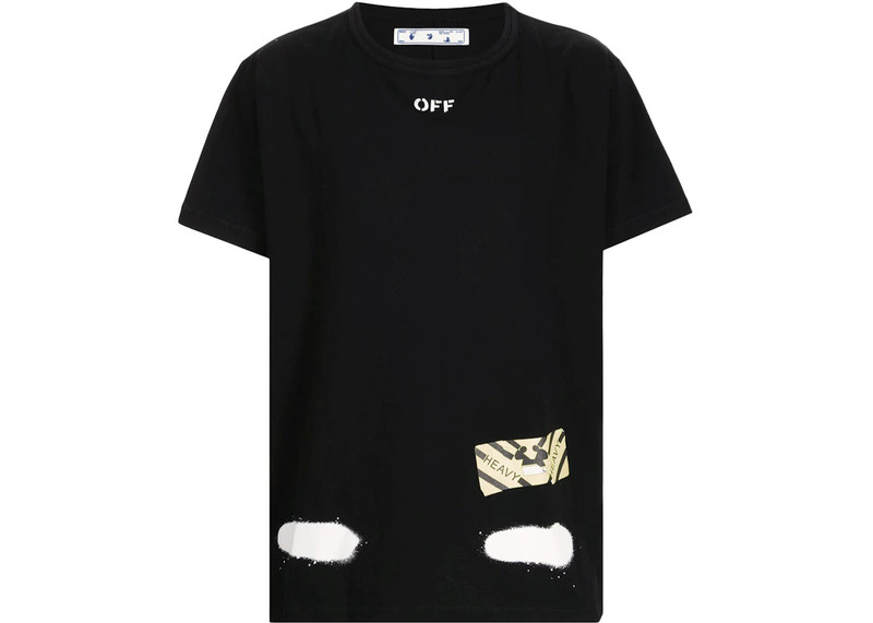 Off-White OFF-WHITE Diag Spray Tee Black outlook