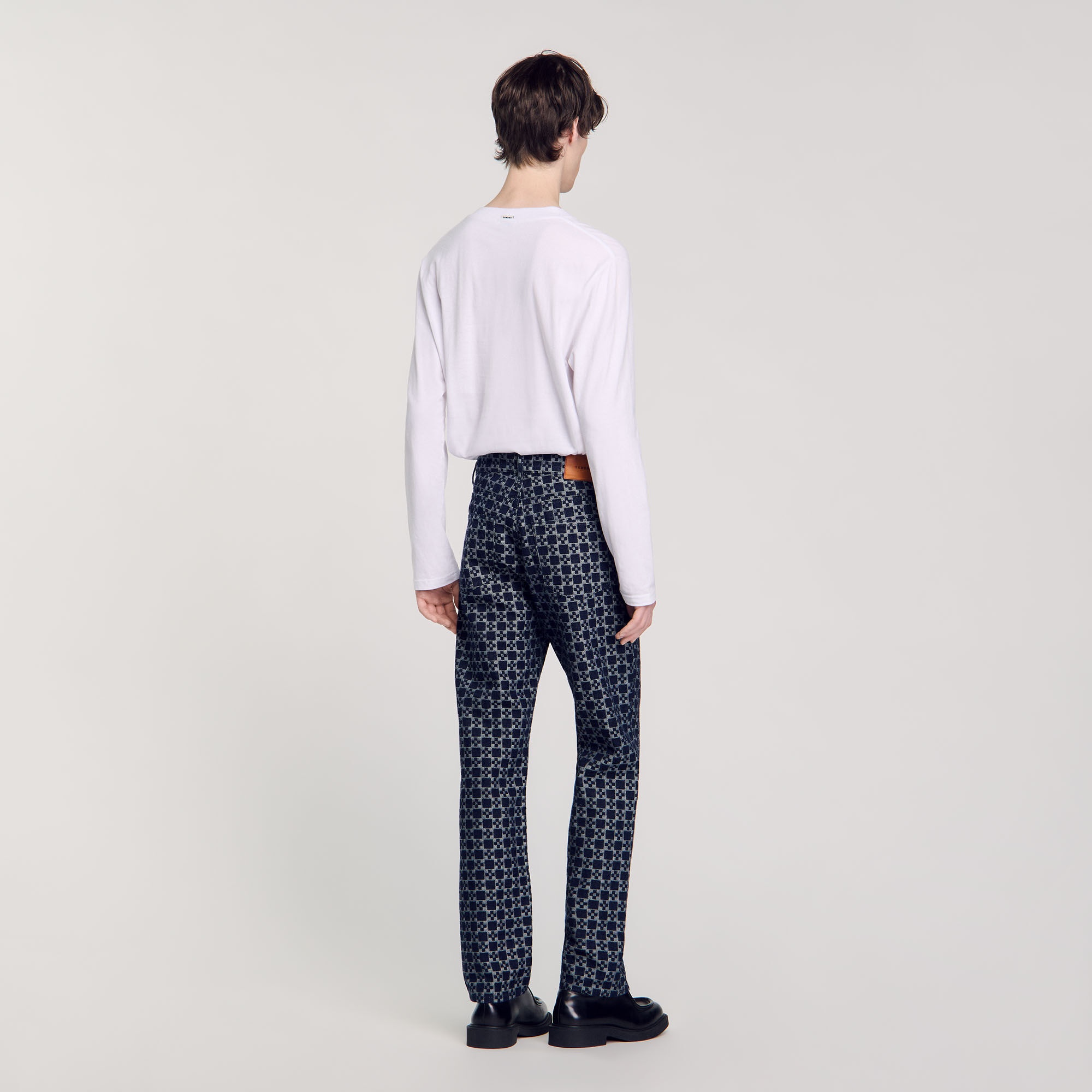 SQUARE CROSS STRAIGHT-LEG JEANS - 6