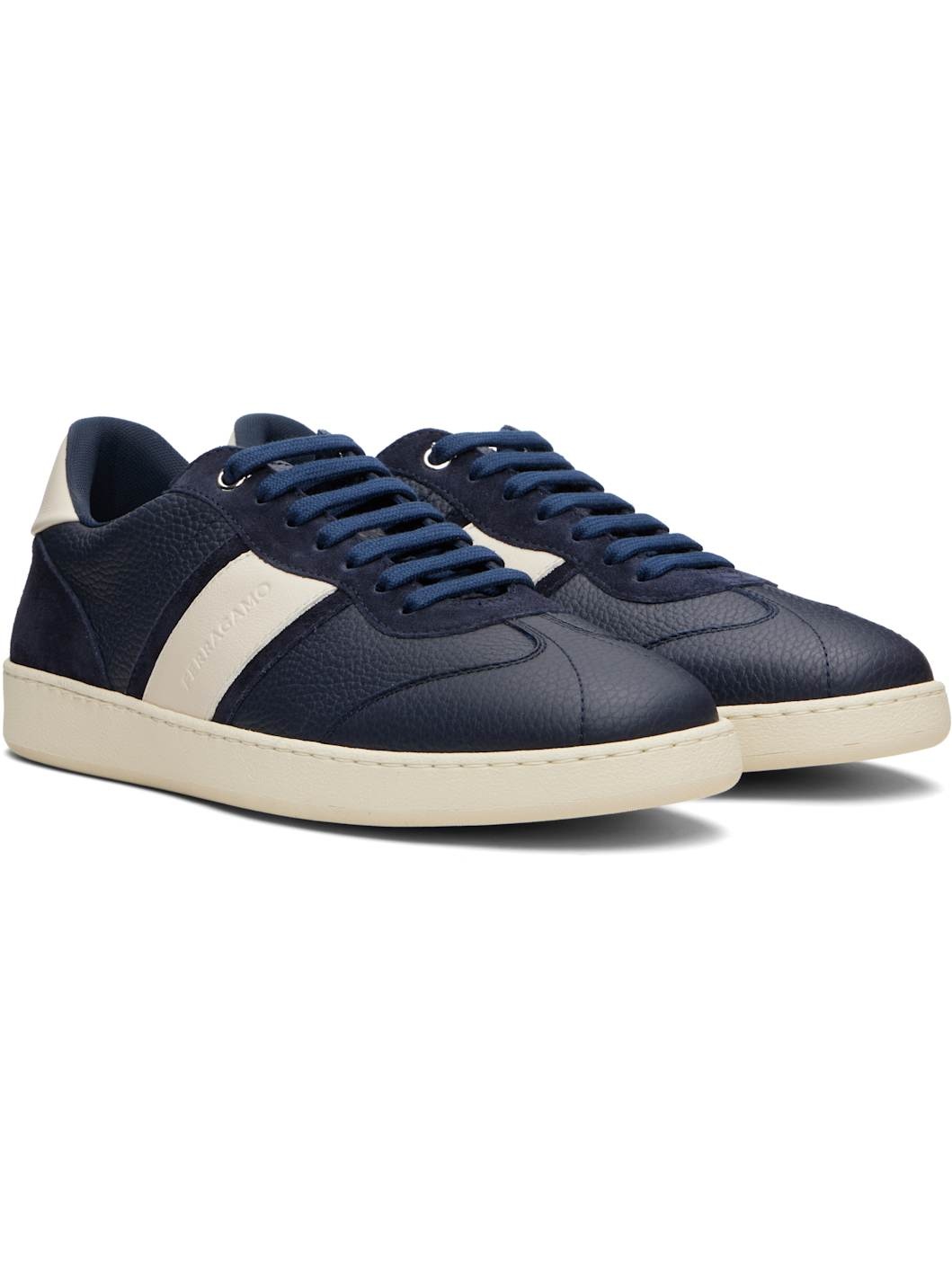 Navy Signature Low-Top Sneakers - 4
