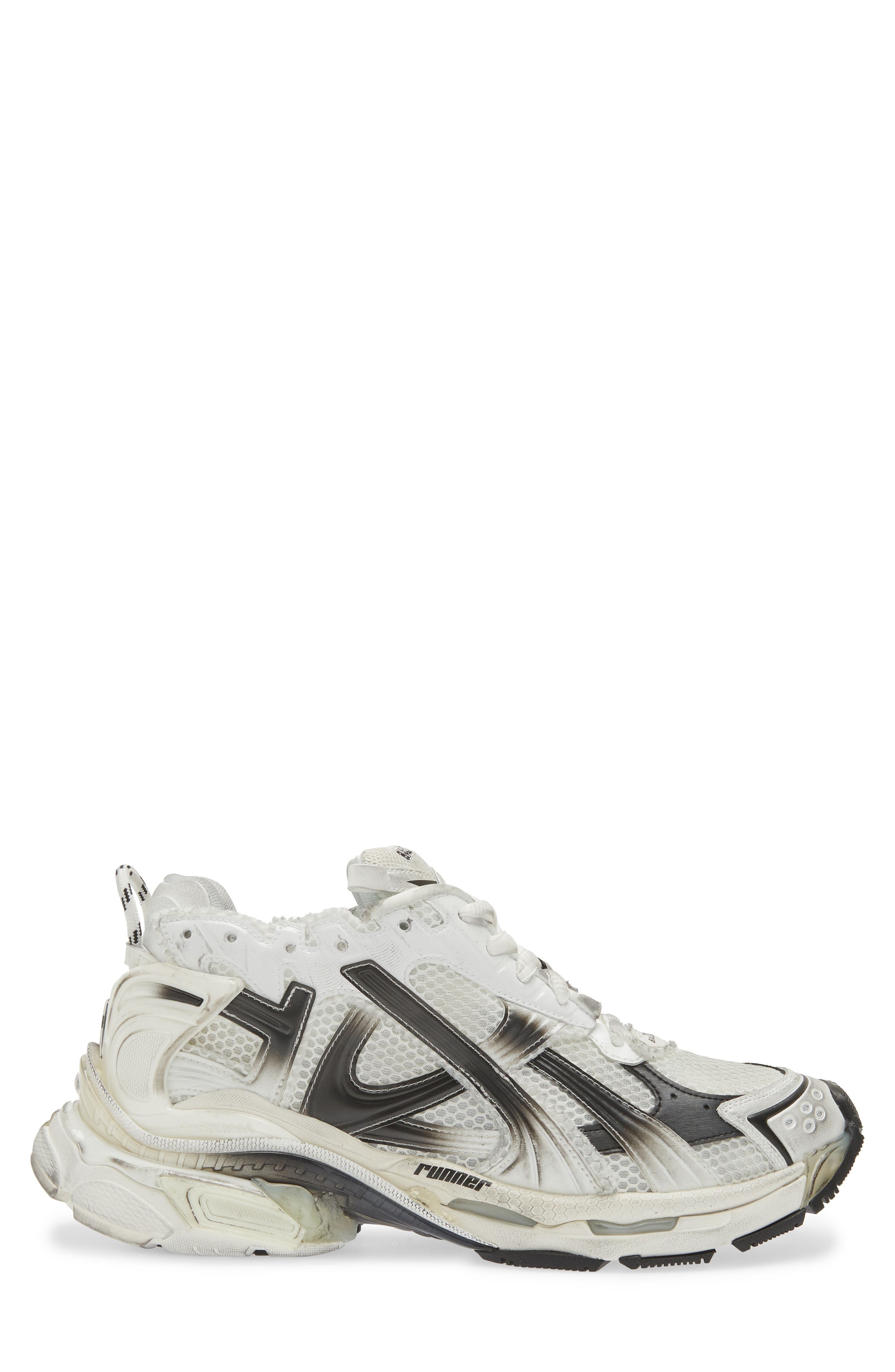 Balenciaga Runner Sneaker in White/Black at Nordstrom - 3
