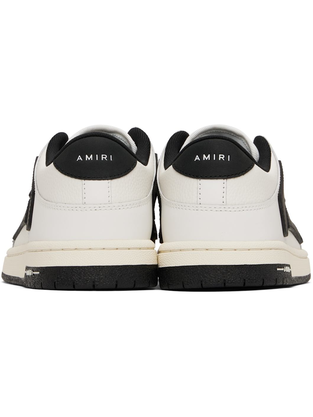 White & Black Skel-Top Low Sneakers - 2