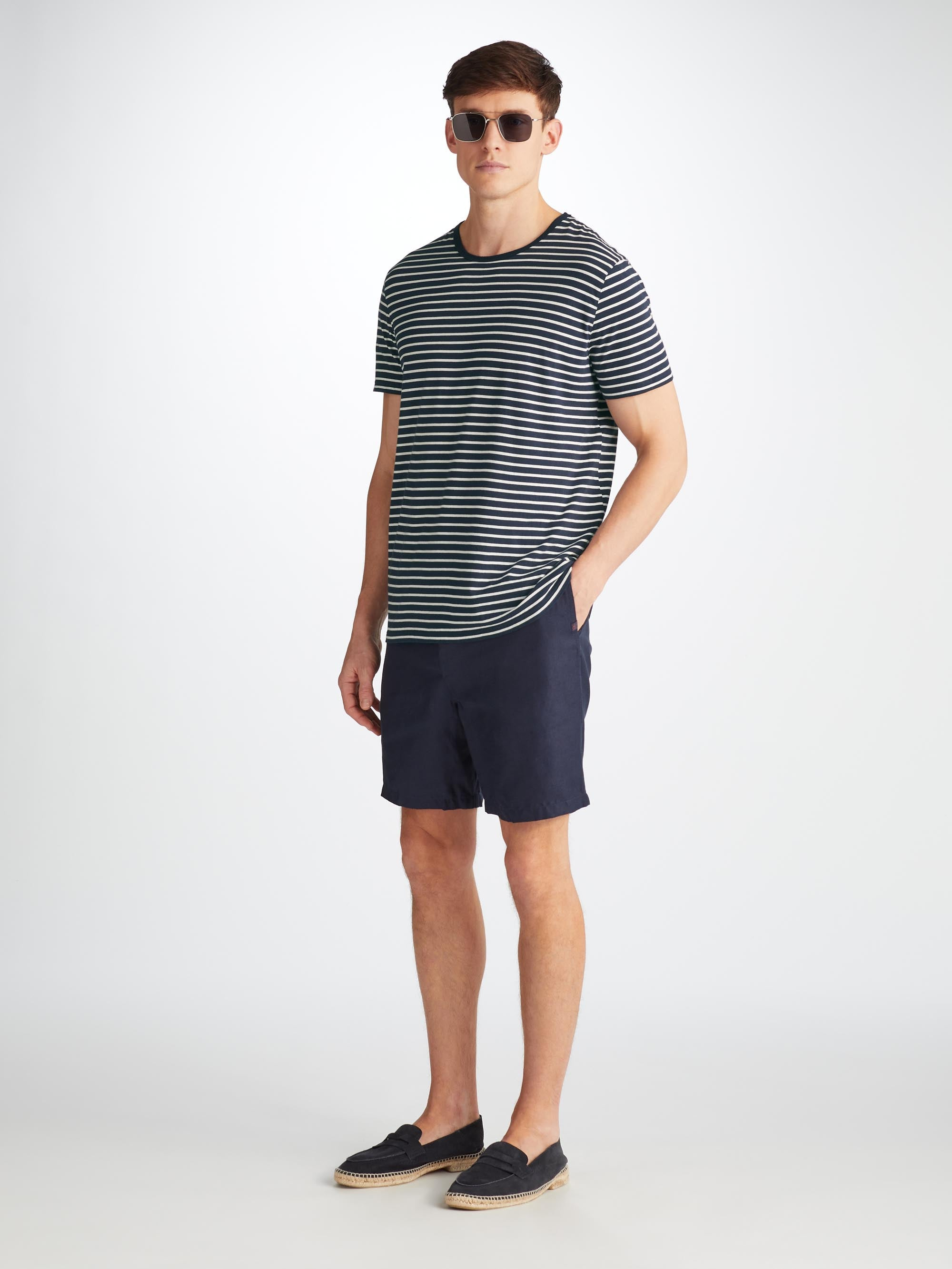 Men's T-Shirt Ryder Pima Cotton Navy - 3