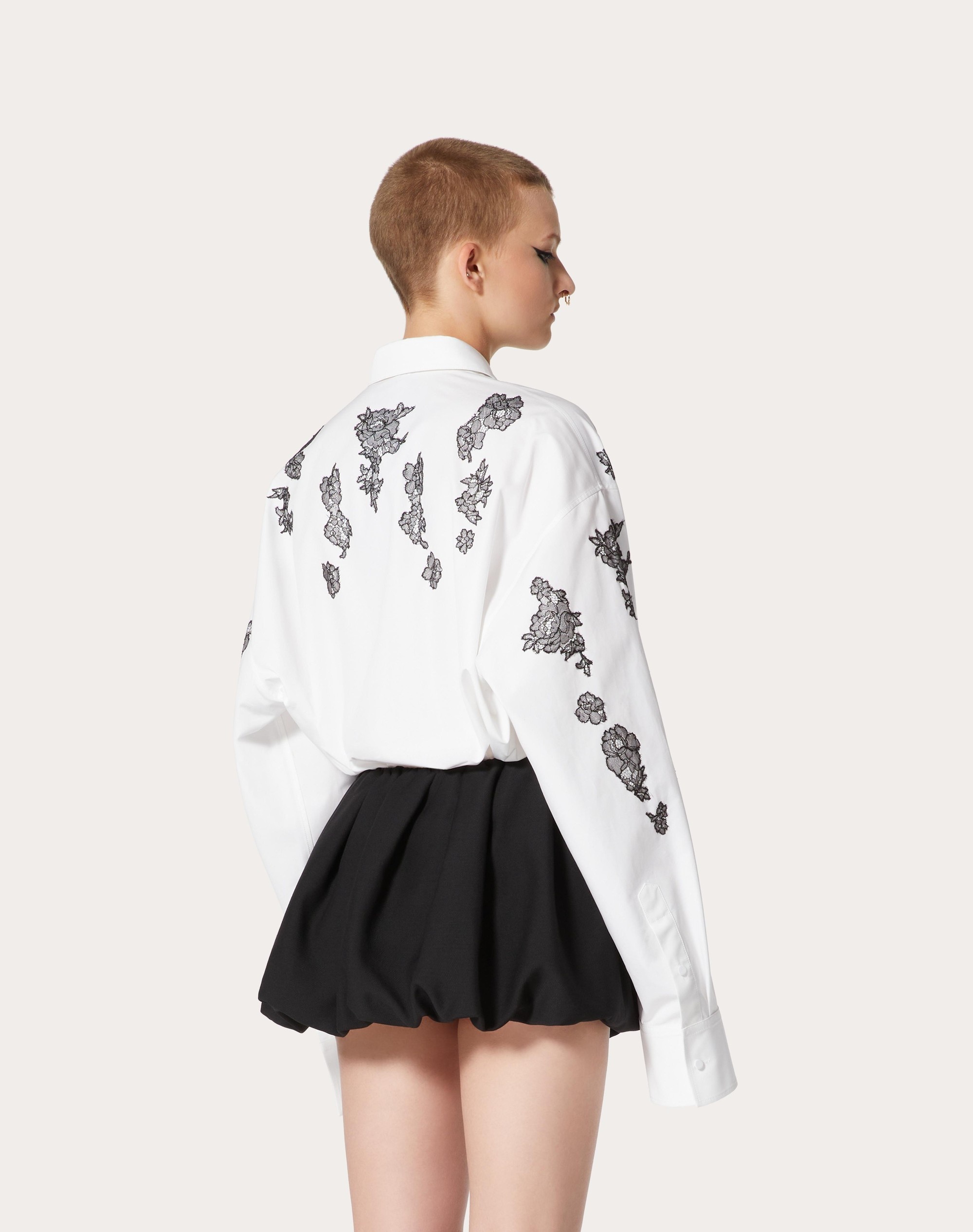 EMBROIDERED COMPACT POPELINE SHIRT - 4