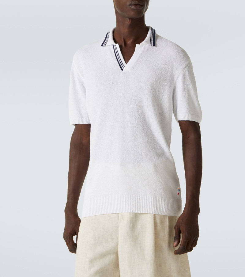 Horton cotton-blend bouclé polo shirt 3