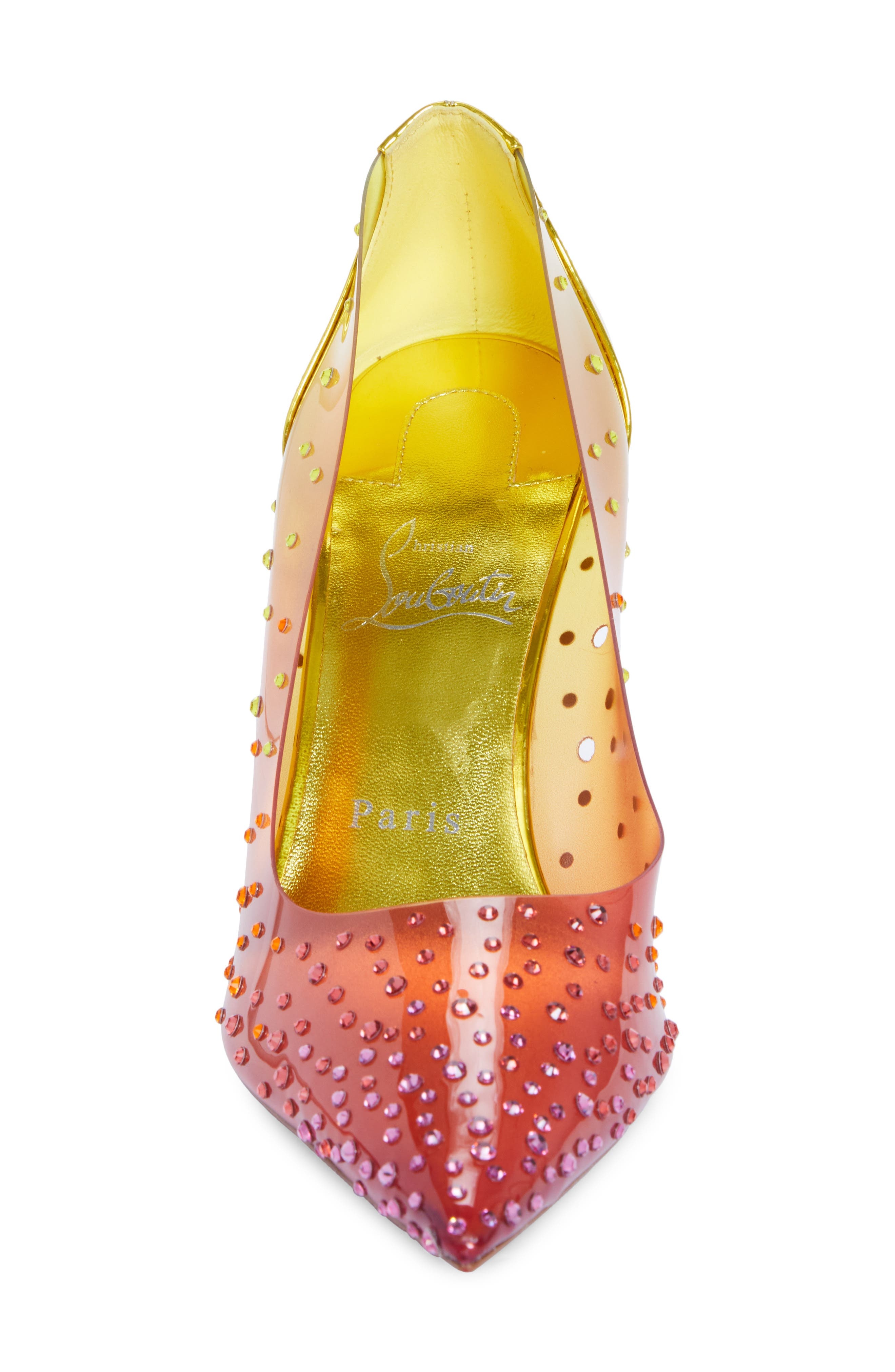 Christian Louboutin Pointed Toe Pump in Vers Citronnade at Nordstrom - 4