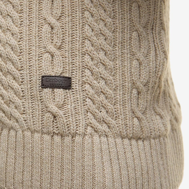 Barbour Lowfen Cable-knit Crewneck Sweater 4
