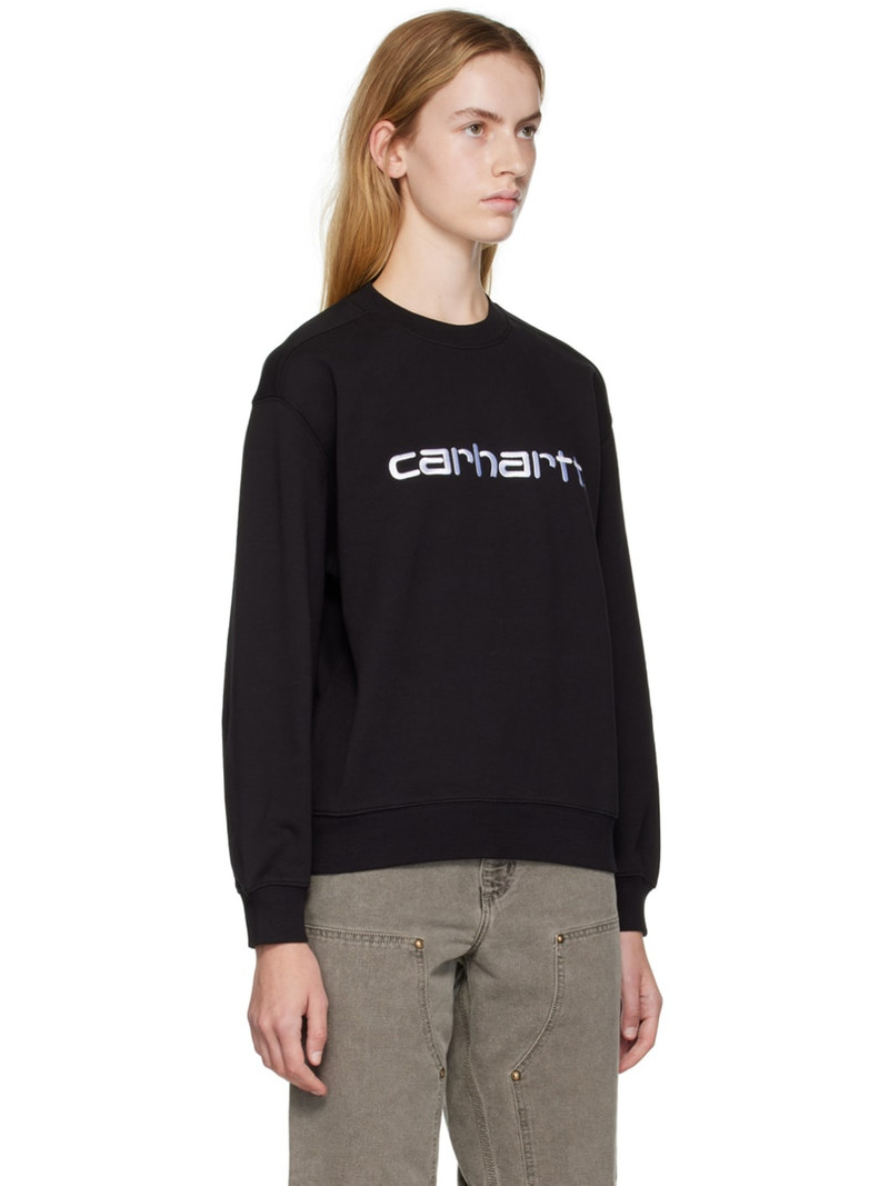 Black Embroidered Sweatshirt 2