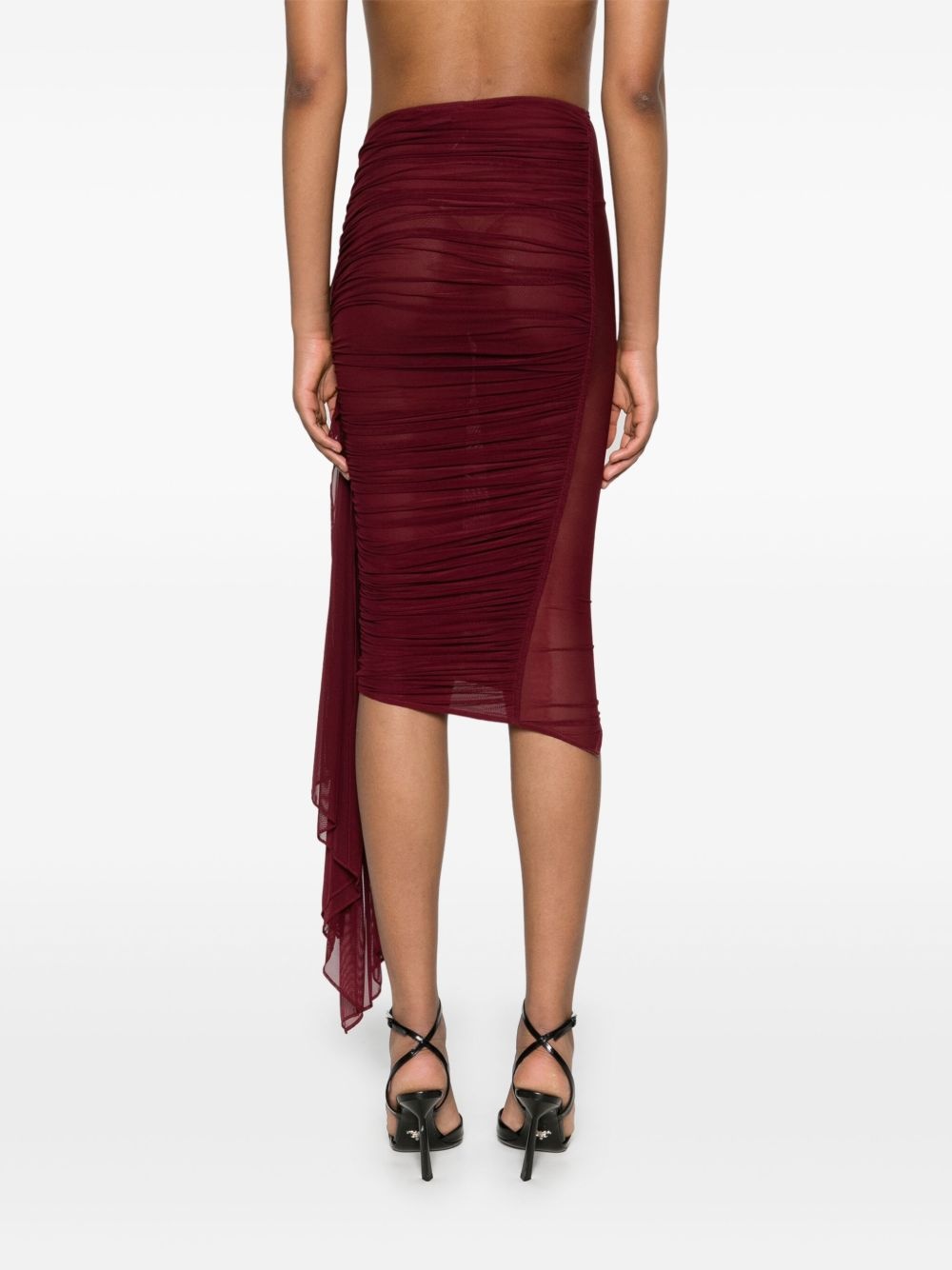 ruched midi skirt - 4