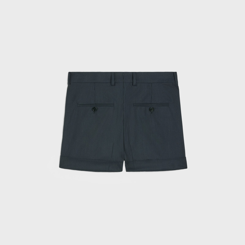 CELINE skate shorts in striped wool outlook