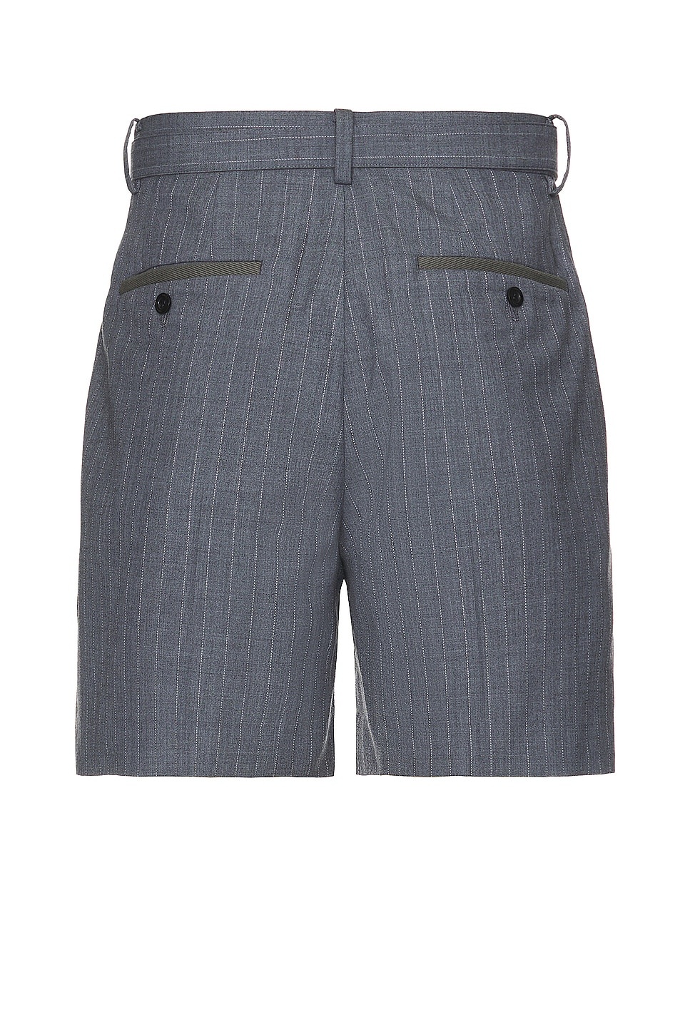 sacai Chalk Stripe Shorts | forward | REVERSIBLE