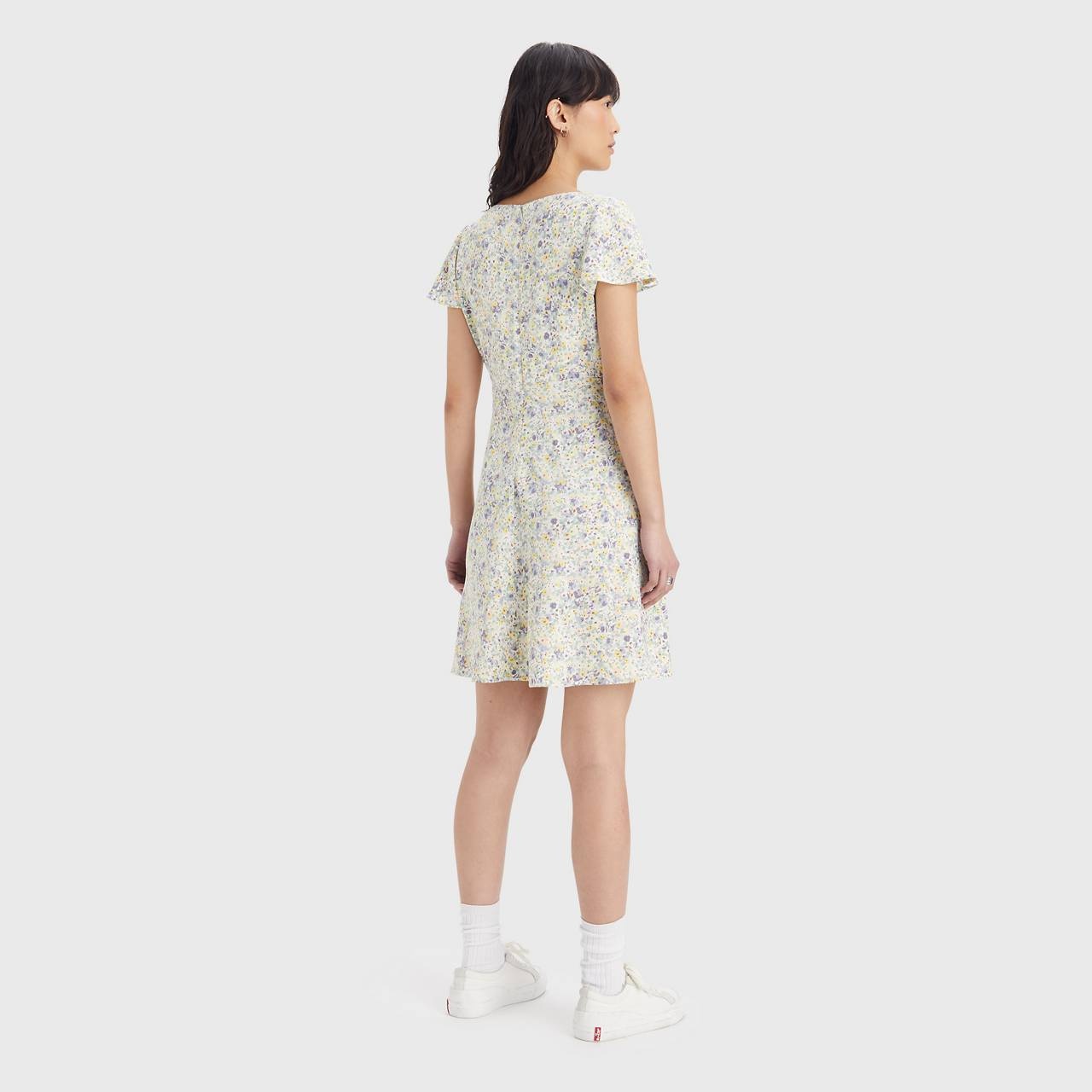SKYLAR FLUTTER SLEEVE DRESS - 4