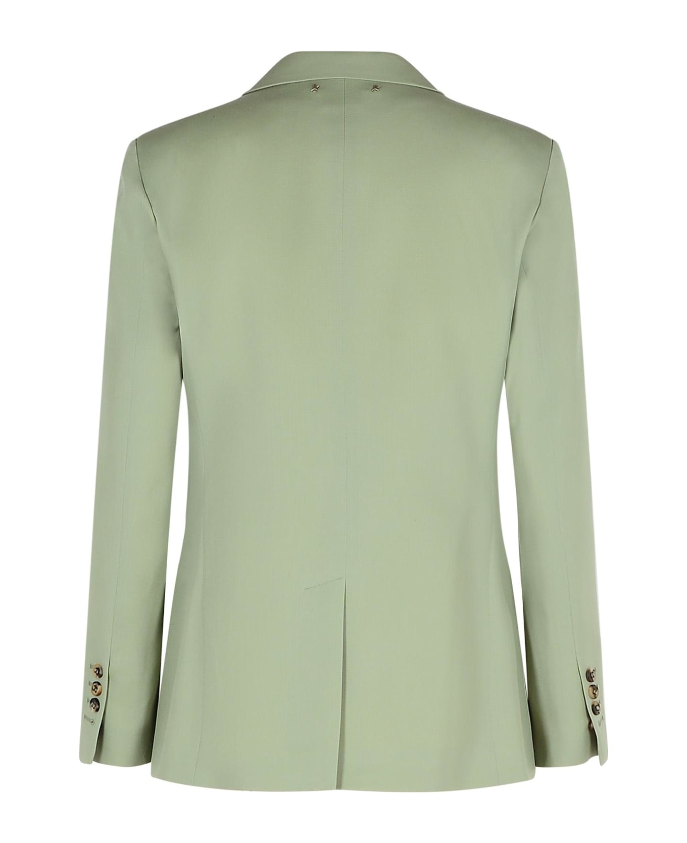 'nima' Green Virgin Wool Blazer - 3