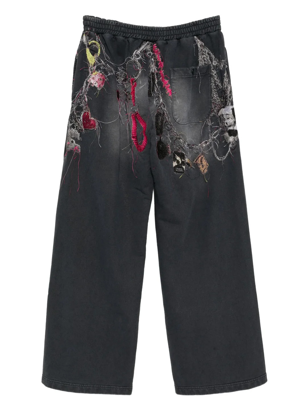 Embroidered Chain Sweatpants - 2