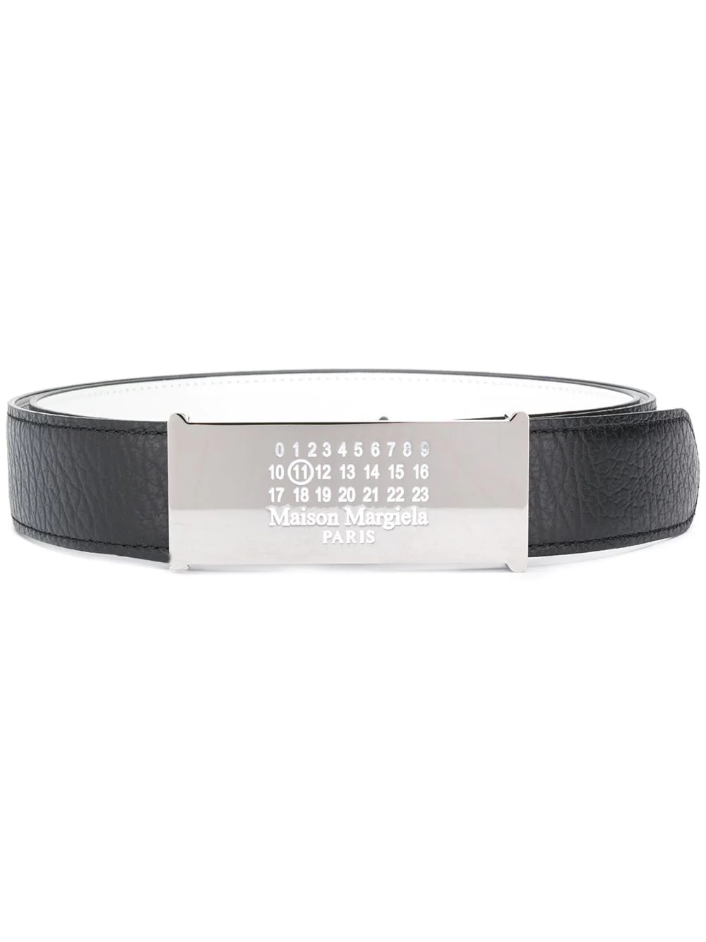 logo calf leather belt - 1