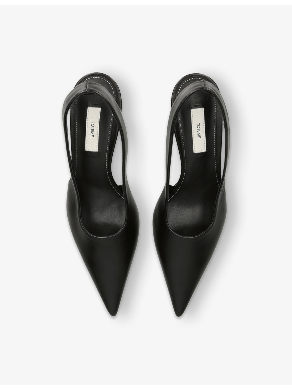 Classic Leather Slingback Heels - 2
