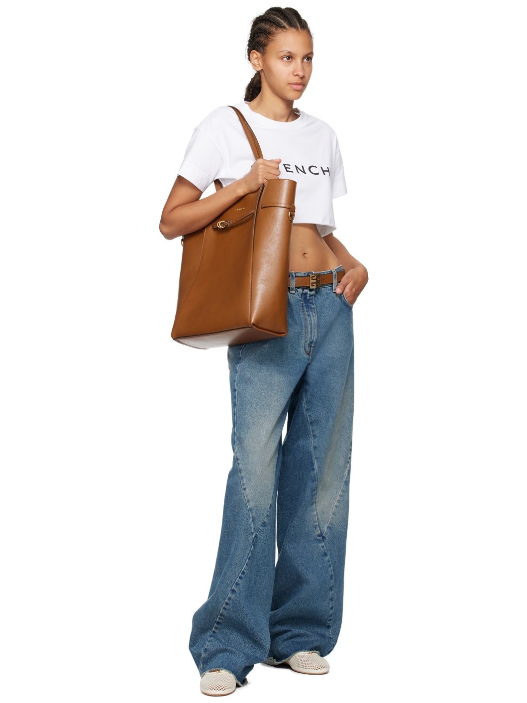 Brown & Black Leather Reversible Belt - 3