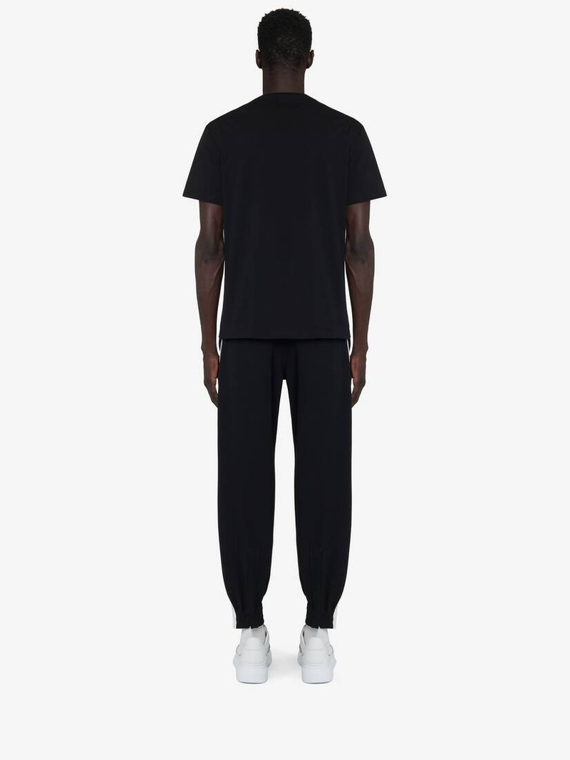 Men's McQueen Graffiti T-shirt in Black/grey 5