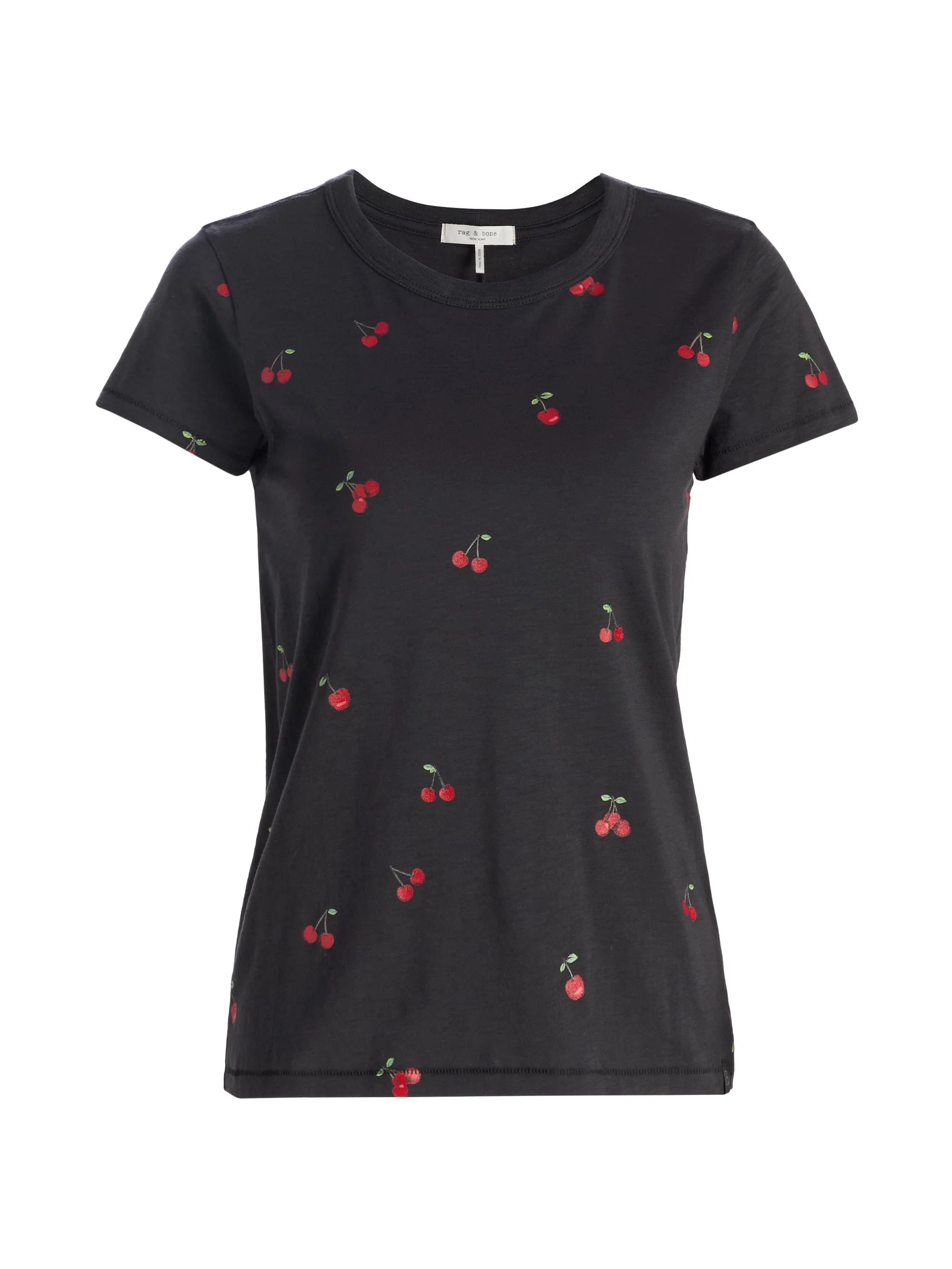Women's All Over Cherry T-Shirt - Black Multi - 1