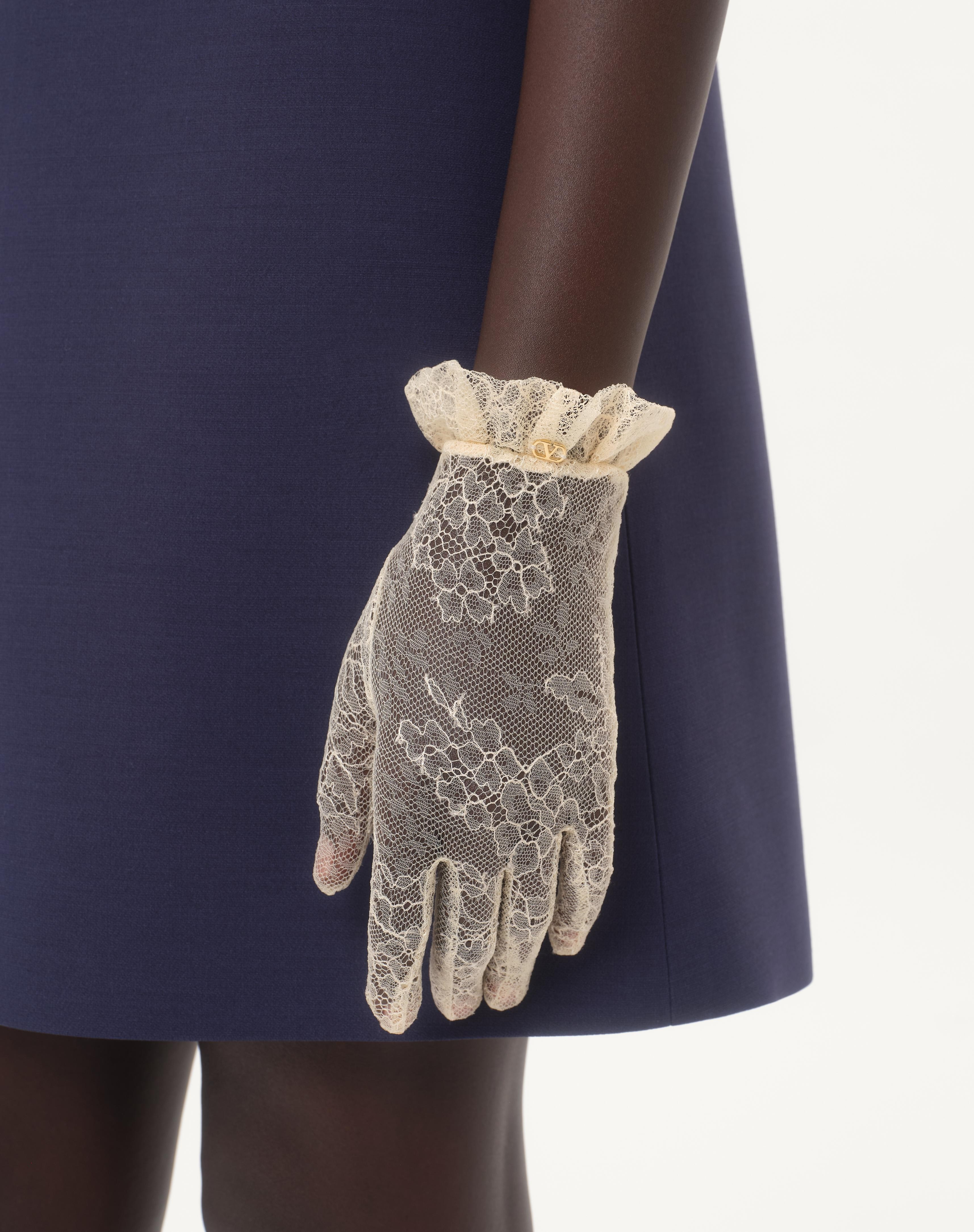 VLOGO SIGNATURE LACE GLOVES - 2