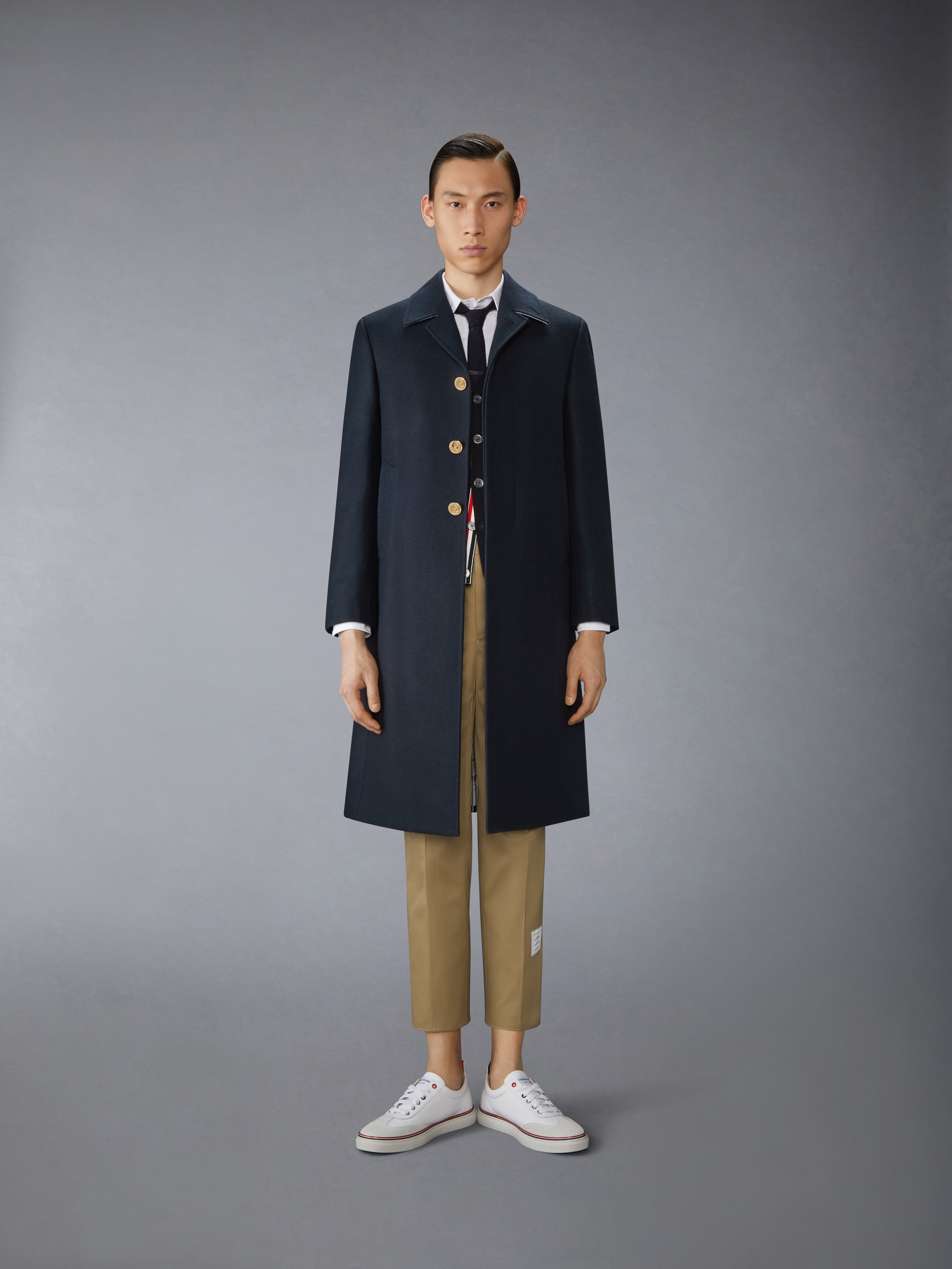 MELTON CLASSIC BAL COLLAR OVERCOAT - 5