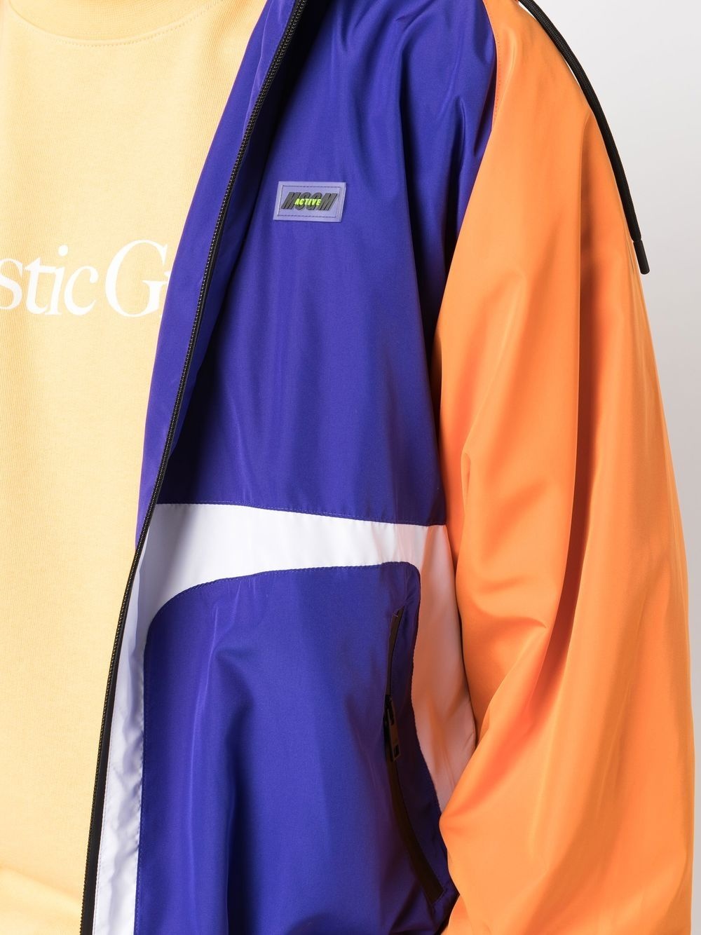 colour-block bomber jacket - 5