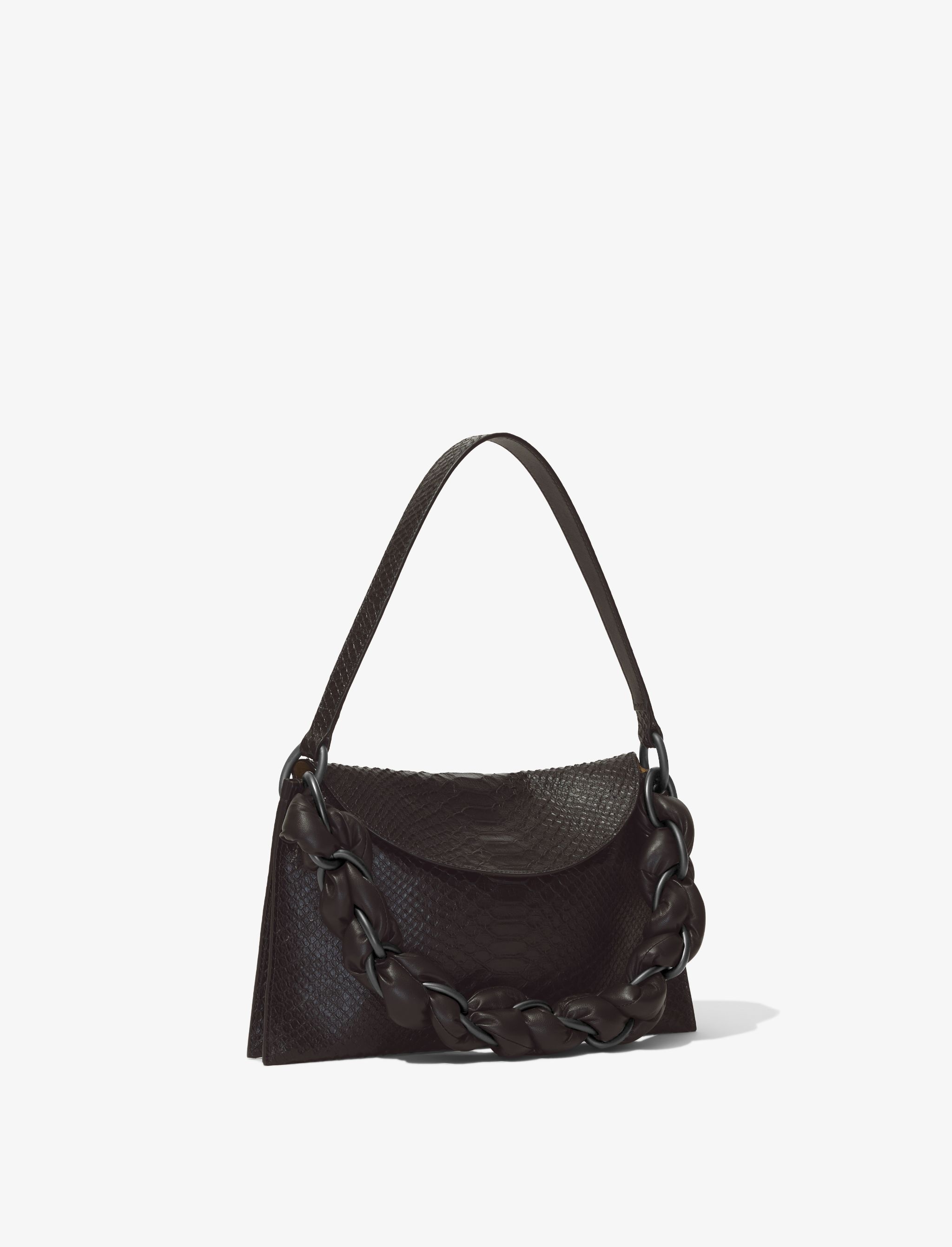 Carved Python Braid Bag - 2