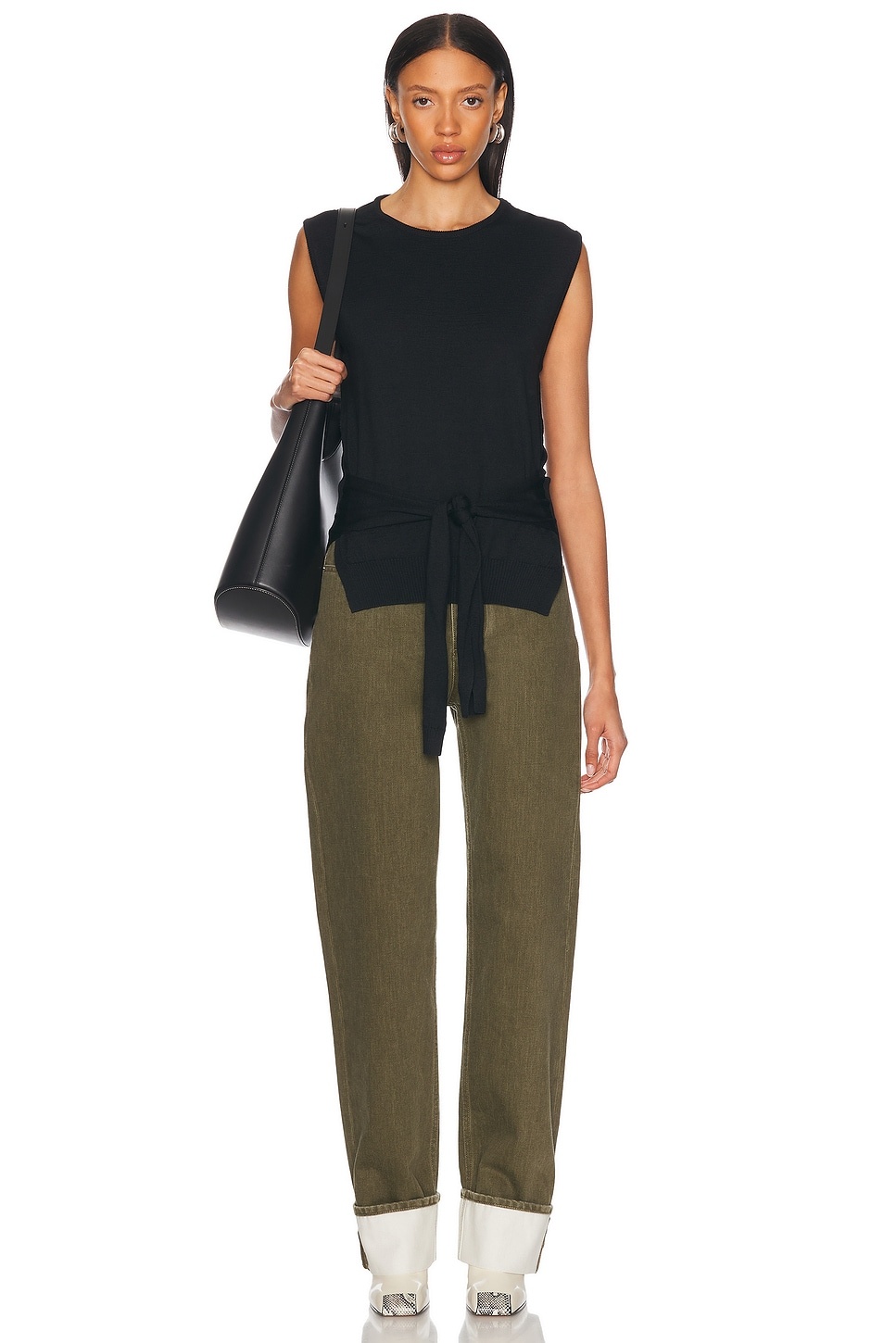 Trompe Loeil Sleeveless Top - 4
