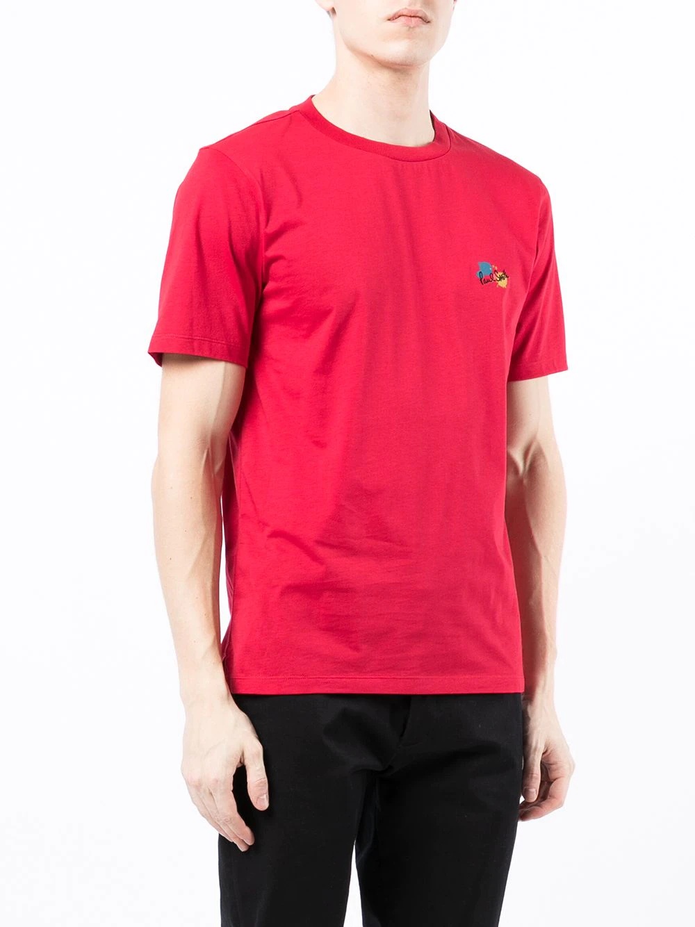 embroidered-logo cotton T-Shirt - 3