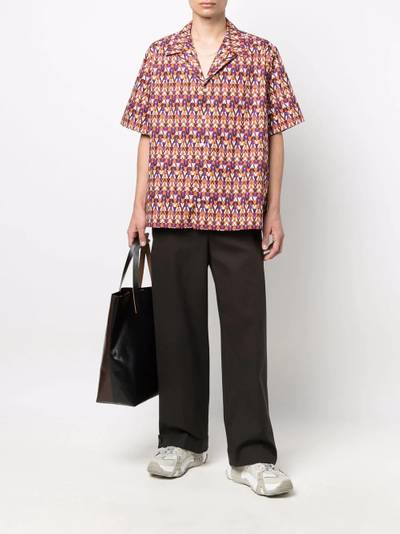 Valentino logo-print short-sleeve shirt outlook