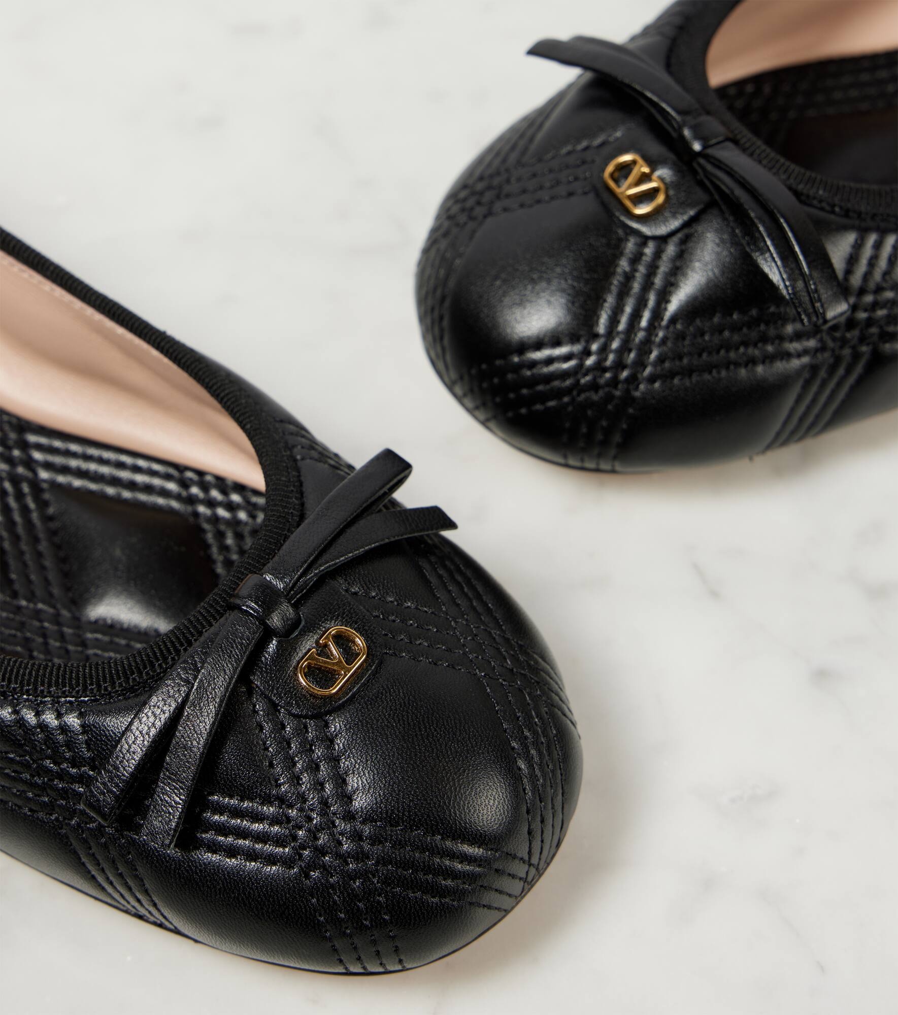 Quiltie leather ballet flats - 5
