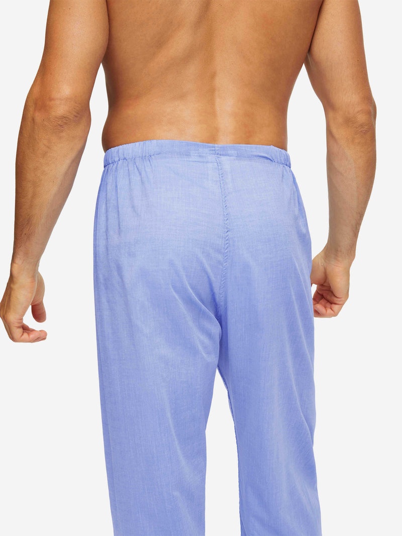Men's Classic Fit Pyjamas Amalfi Cotton Batiste Blue - 5