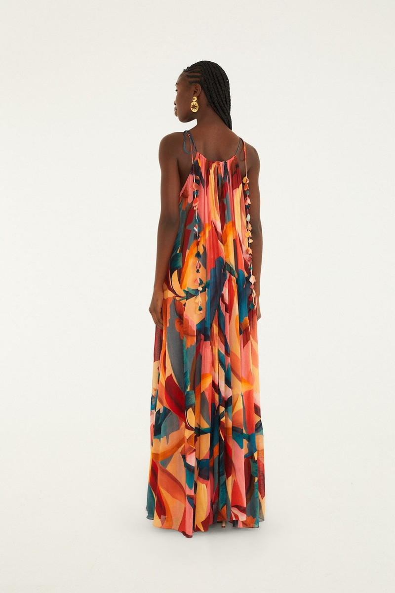 Multicolor Atlantic Rainforest Sleeveless Maxi Dress 3