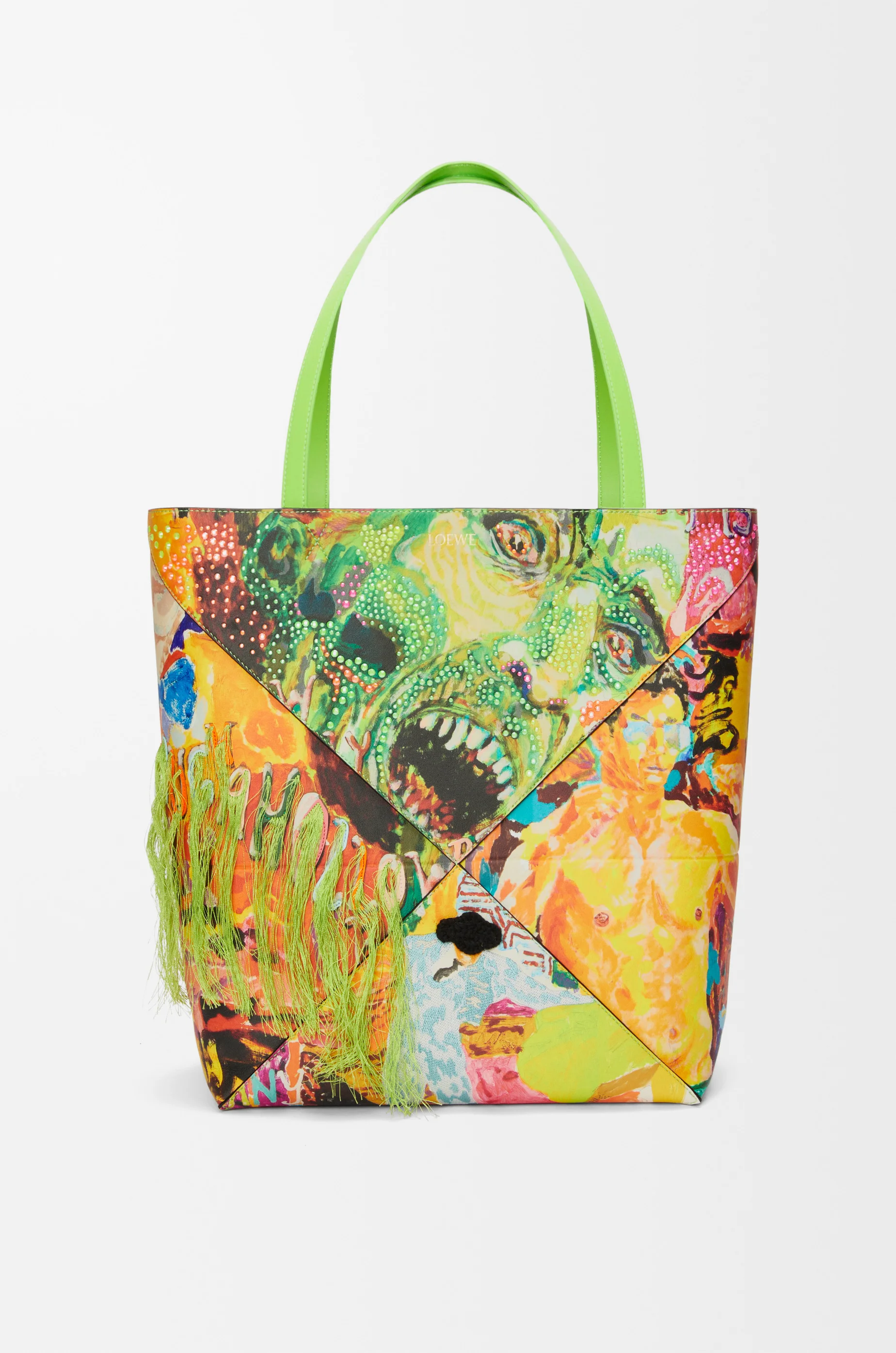 XL Puzzle Fold tote in classic calfskin - 1