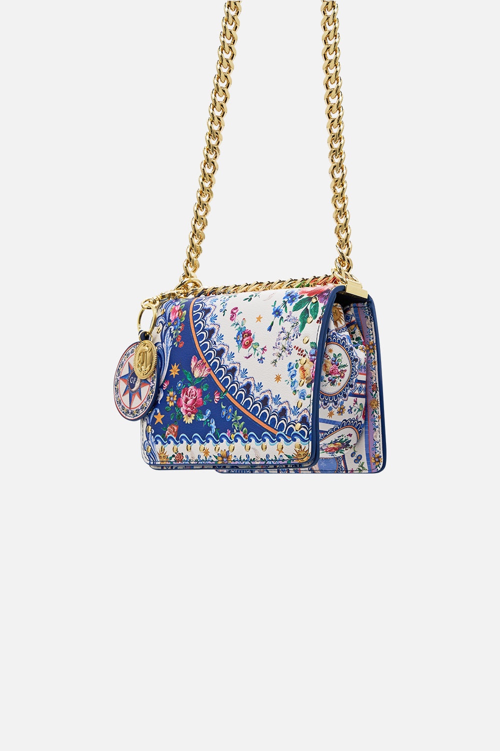 CROSSBODY BOX BAG WITH CHAIN AND KEYRING - 2