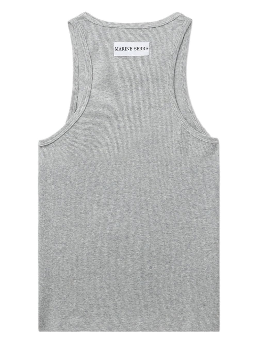 Crescent Moon-embroidered tank top - 6