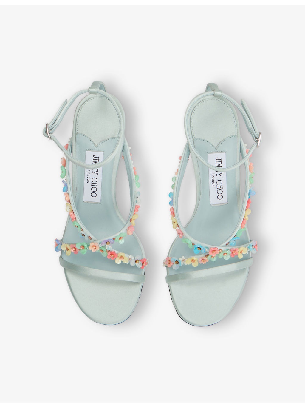 Blanche 90 Satin Heeled Sandals - 2