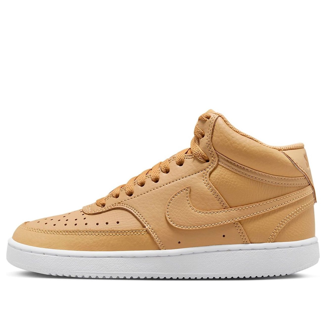 (WMNS) Nike Court Vision Mid Wheat CD5436-700 - 1