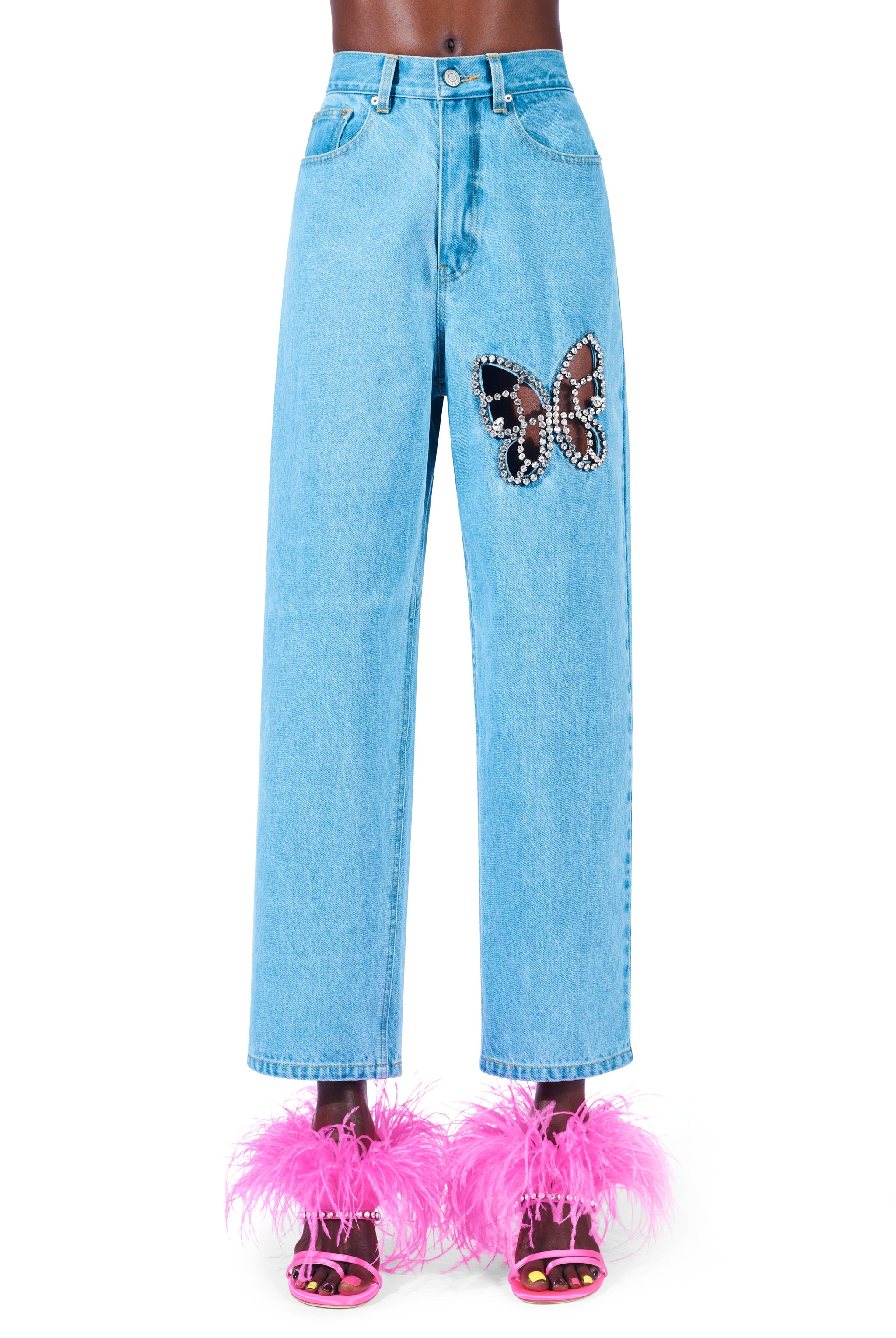 CRYSTAL BUTTERFLY JEAN - 1