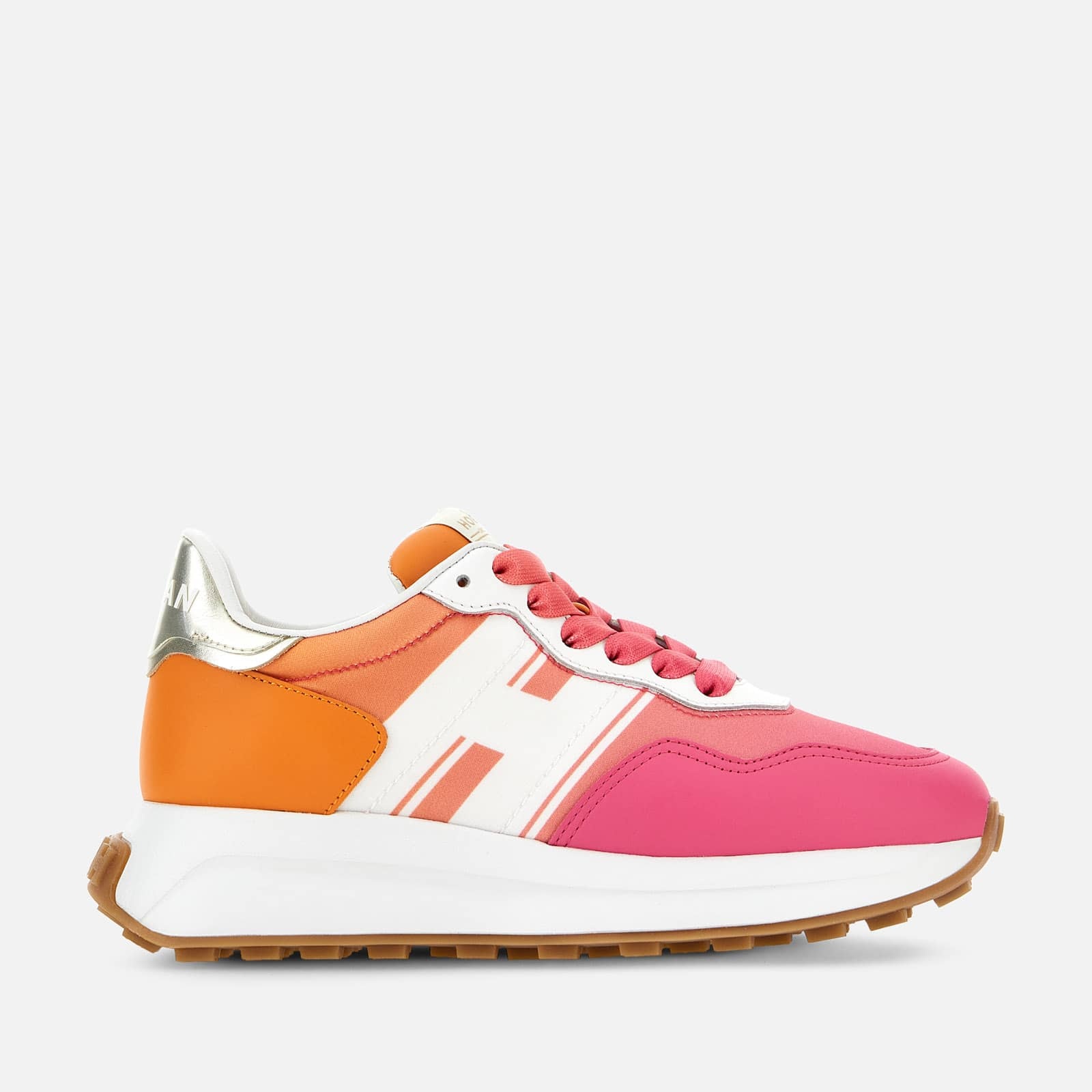 HOGAN Sneakers Hogan H641 White Orange Pink | REVERSIBLE