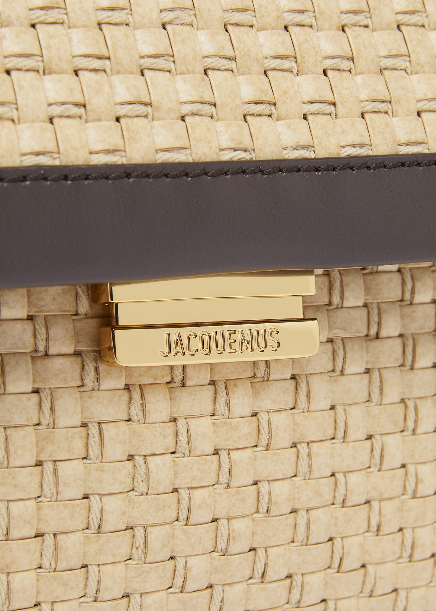 Le Rond Geometric Raffia Shoulder Bag - 5