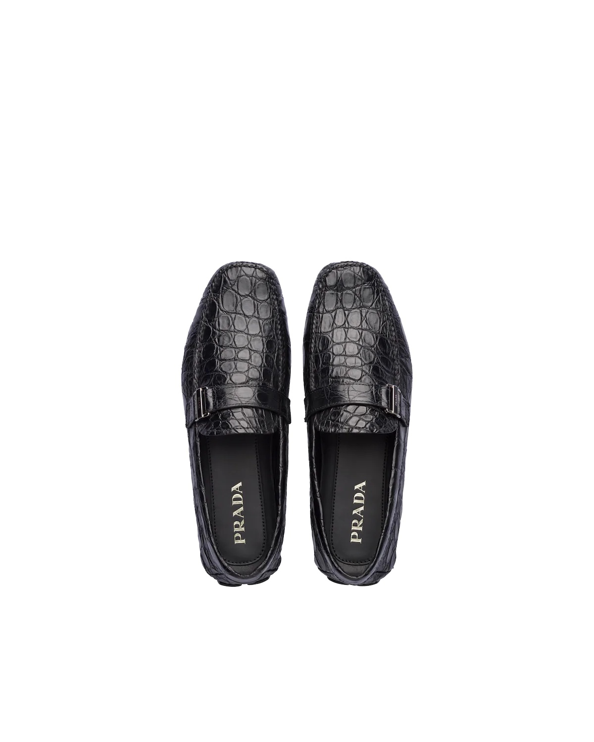 Crocodile leather loafers - 3