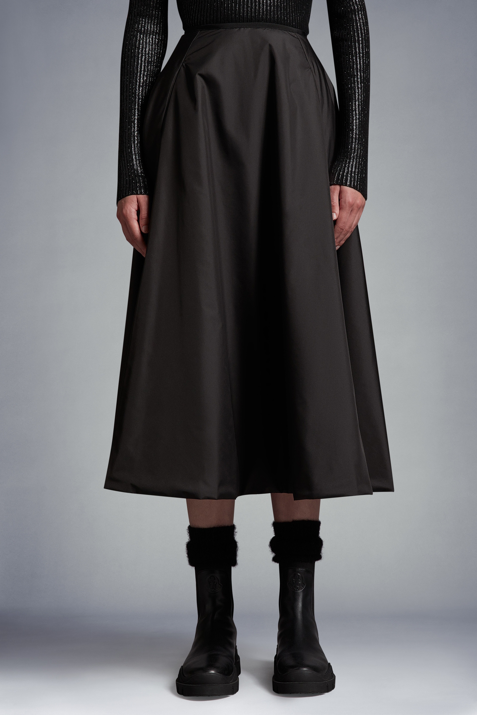 Taffeta Midi Skirt - 3