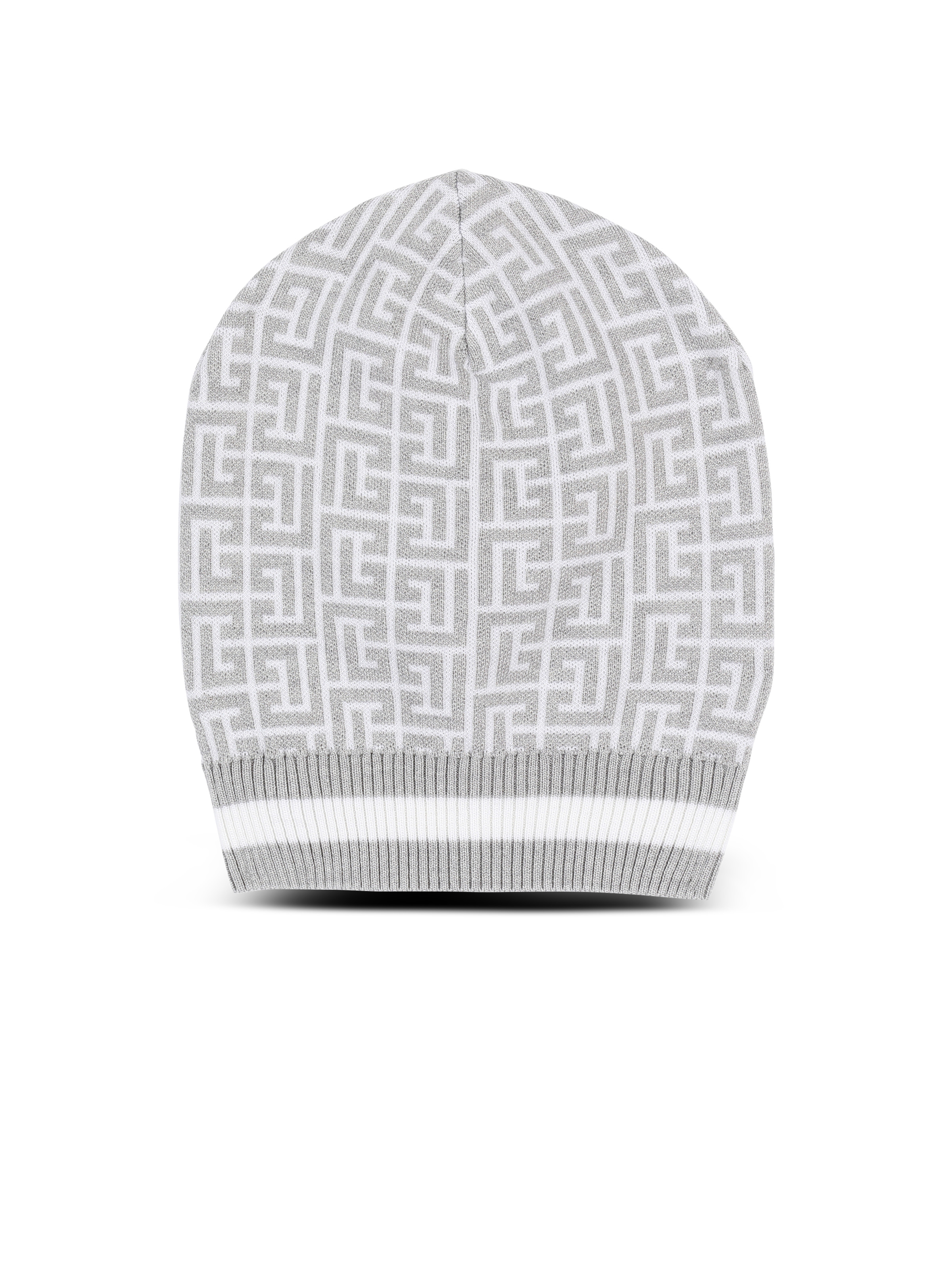 Wool hat with Balmain monogram - 1