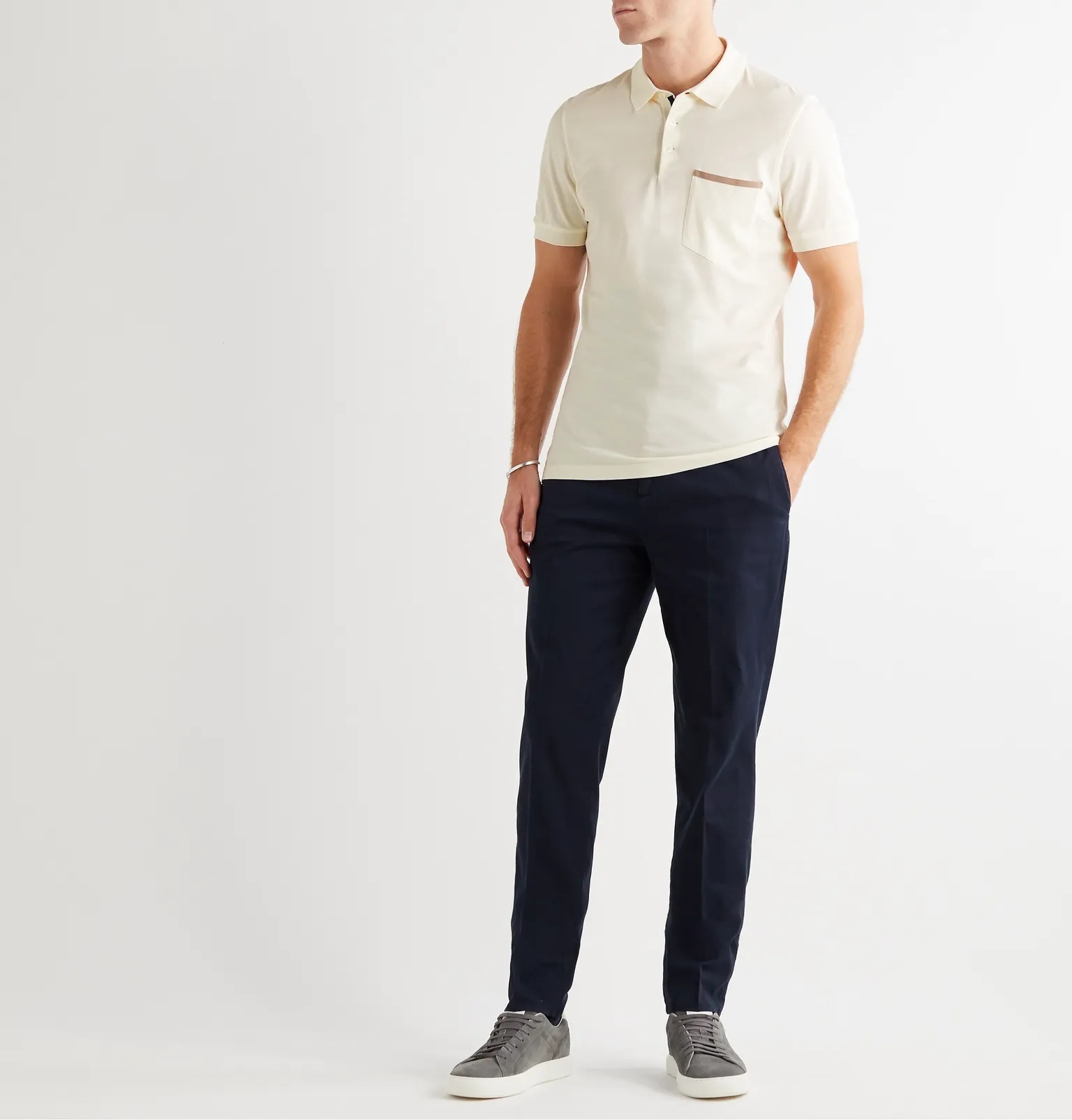 Slim-Fit Grosgrain-Trimmed Cotton-Piqué Polo Shirt - 2