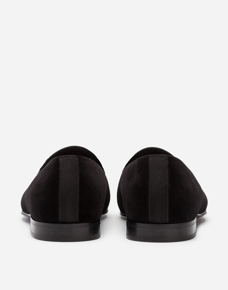 Dolce & Gabbana Velvet loafers with bow tie outlook