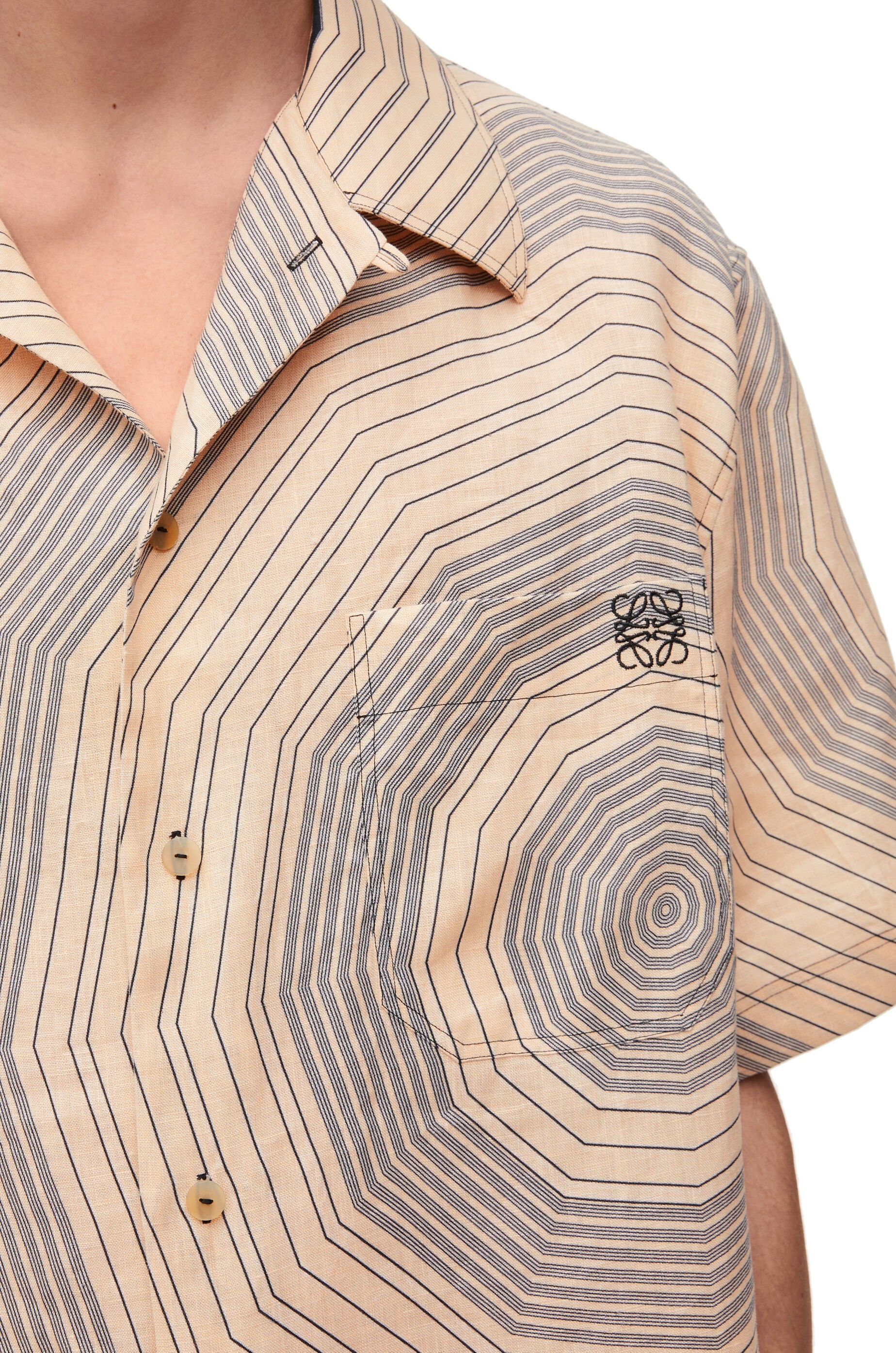 Short sleeve shirt in linen - 5