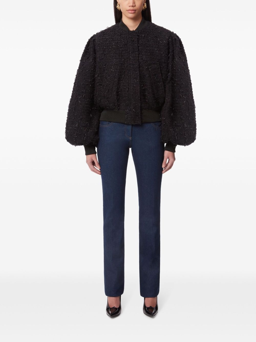 Cropped Bomber Jacket - 2