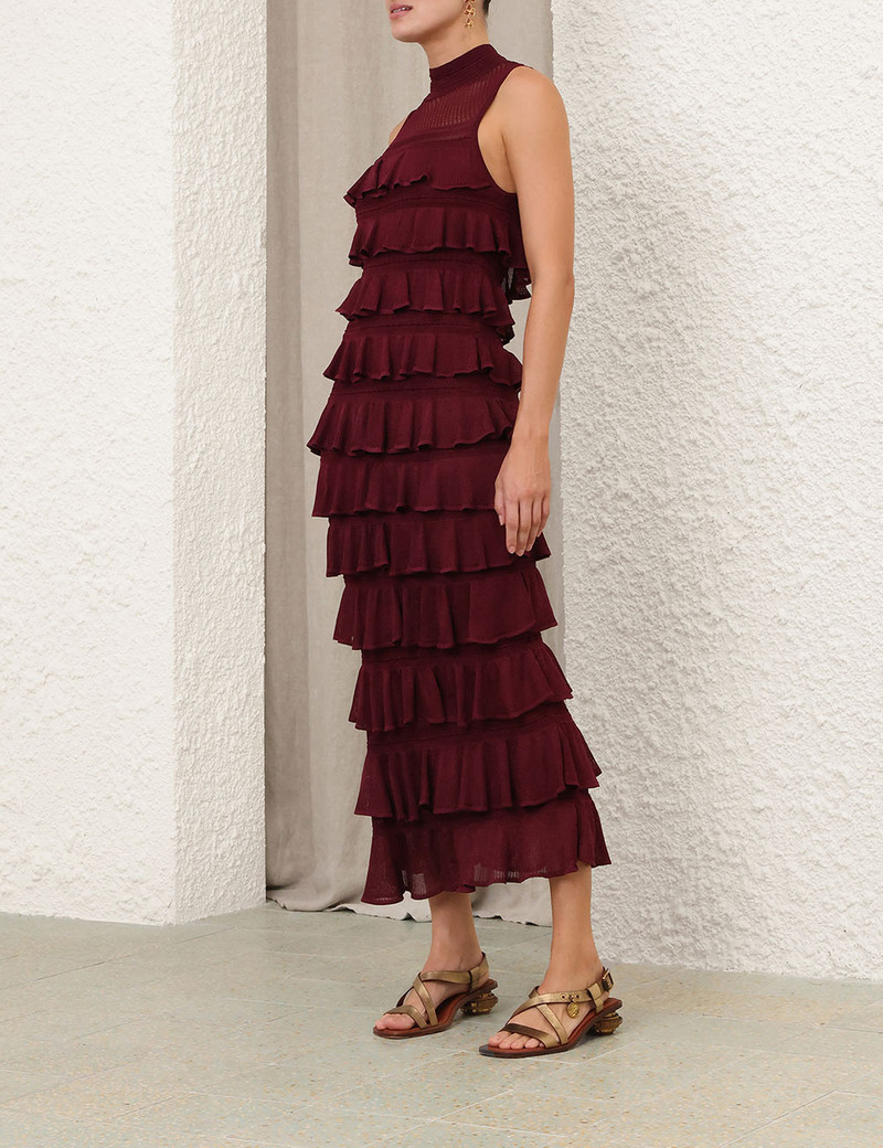 REBELLION FRILL MIDI DRESS 3