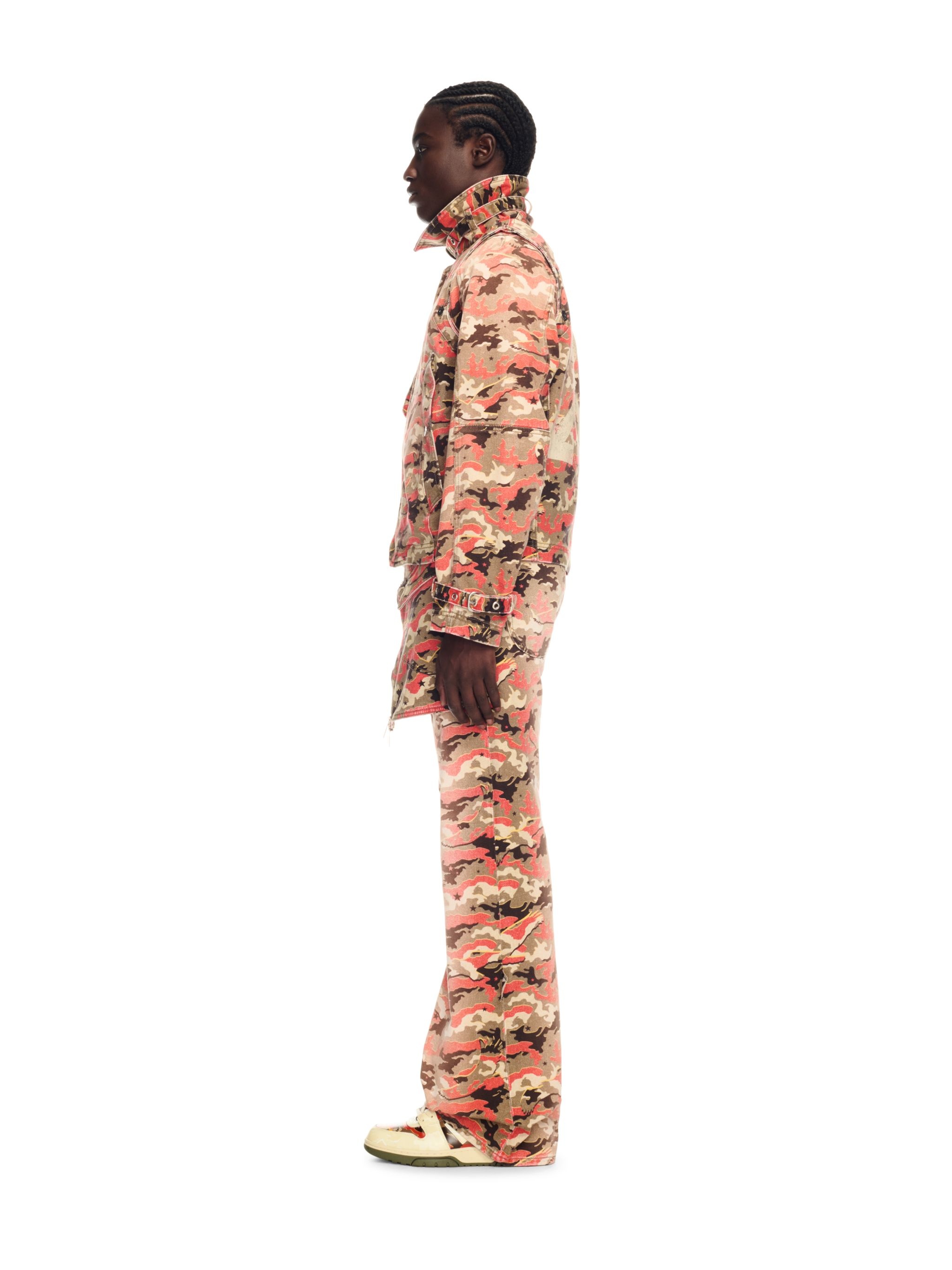 Orange Camo Denim Jacket - 3