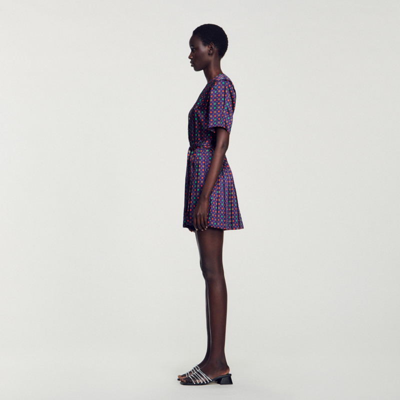 Printed satin playsuit 7